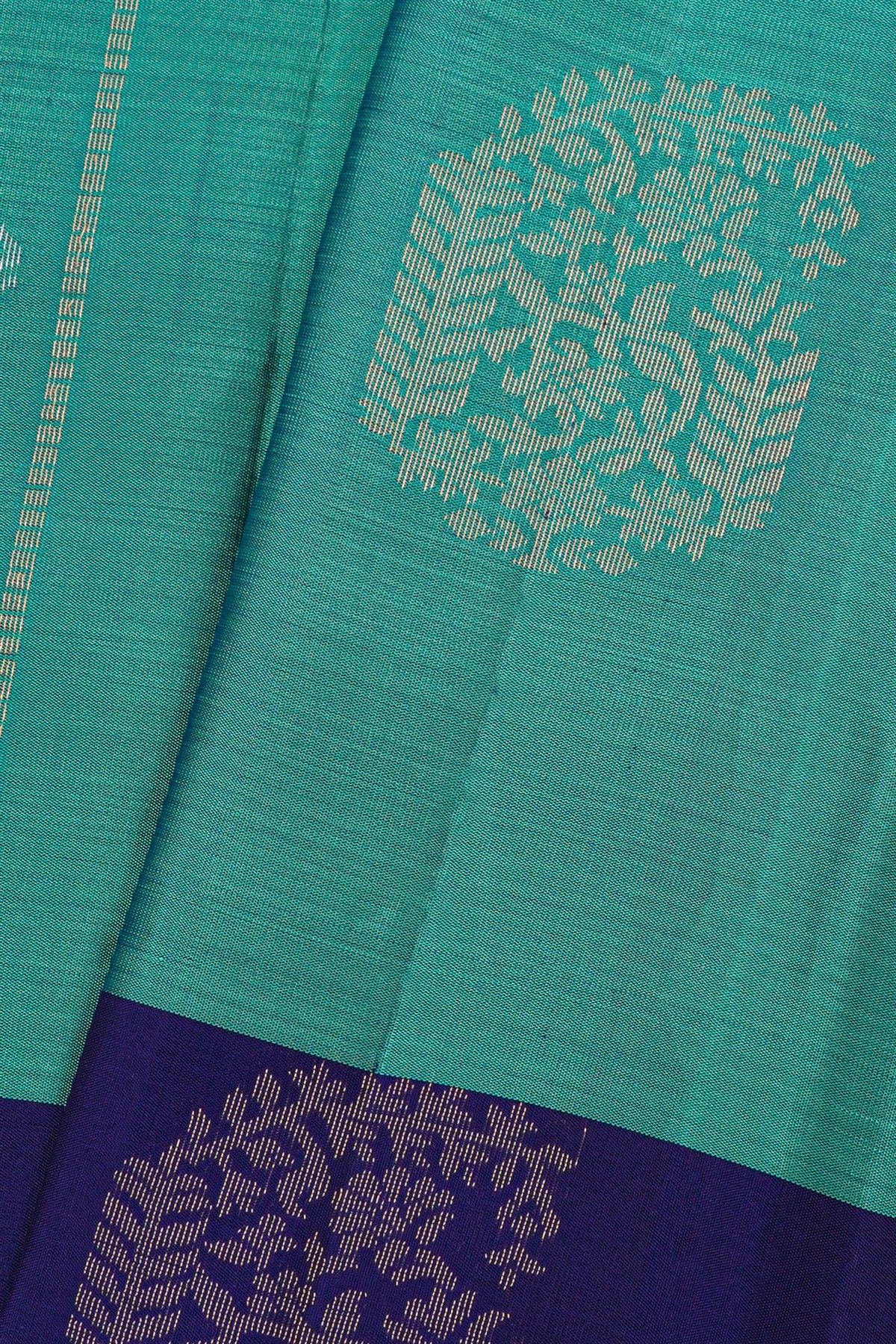 Coimbatore Soft Silk Sea Blue Saree