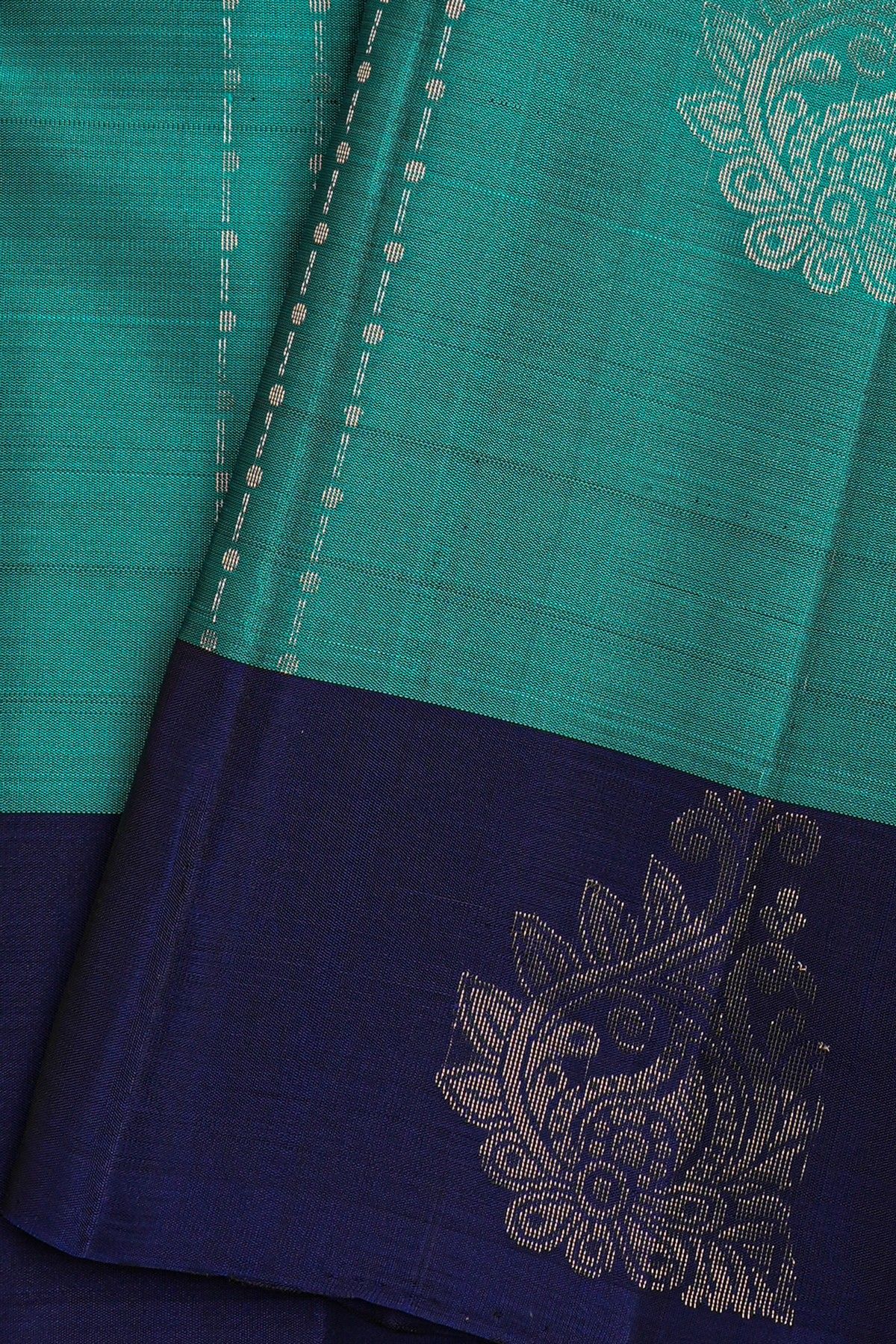 Coimbatore Soft Silk Peacock Blue Saree