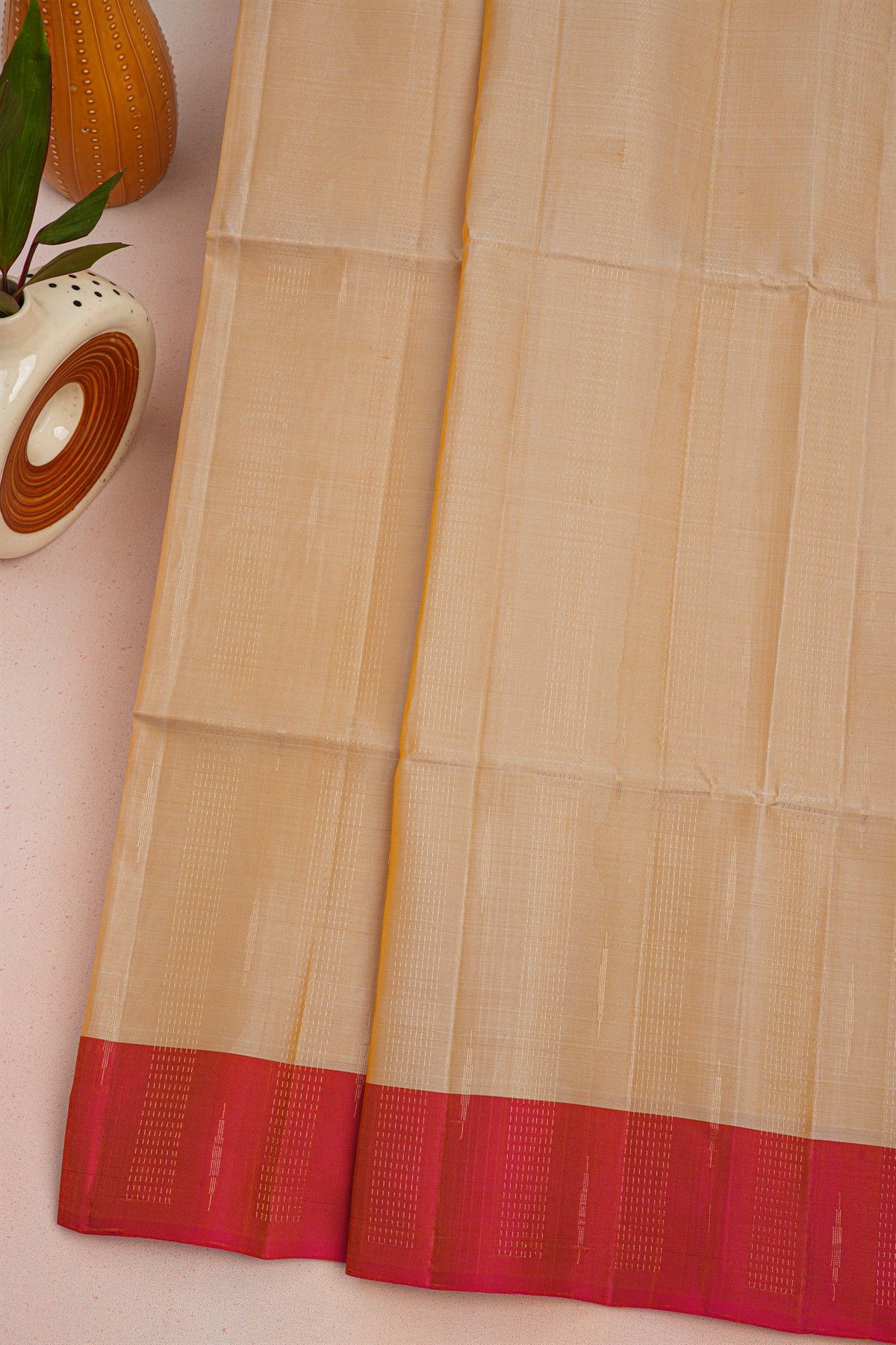 Coimbatore Soft Silk Cream Saree