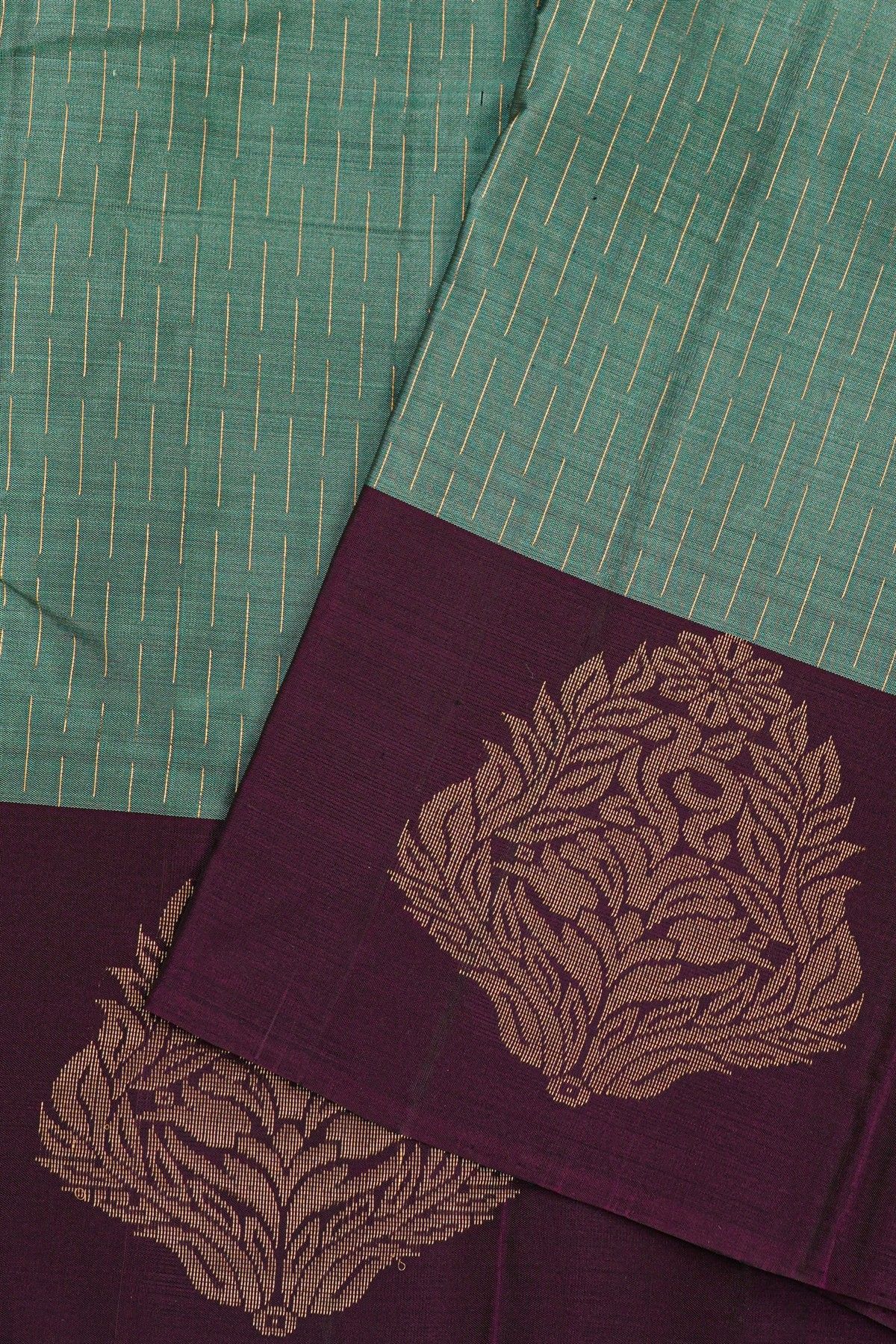 Coimbatore Soft Silk Sea Green Saree