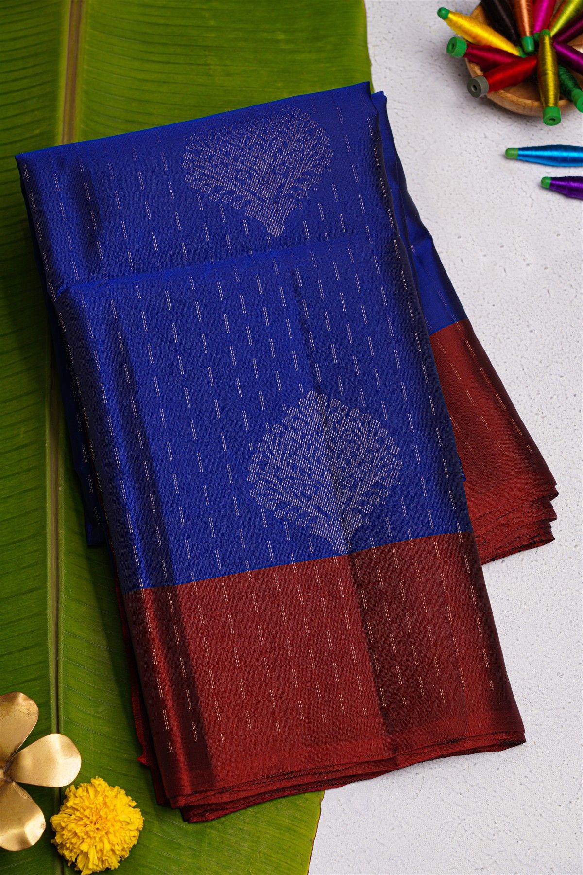 Coimbatore Soft Silk Royal Blue Saree
