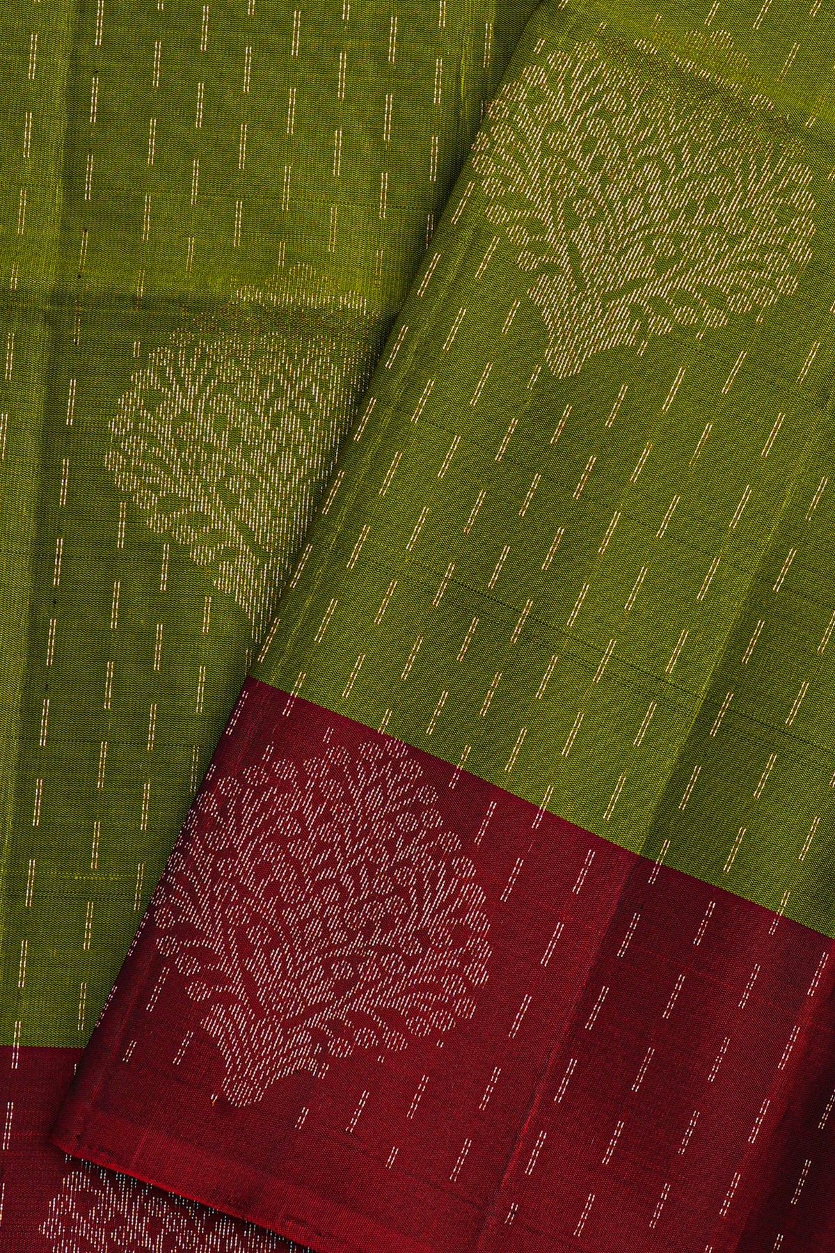 Coimbatore Soft Silk Green Saree