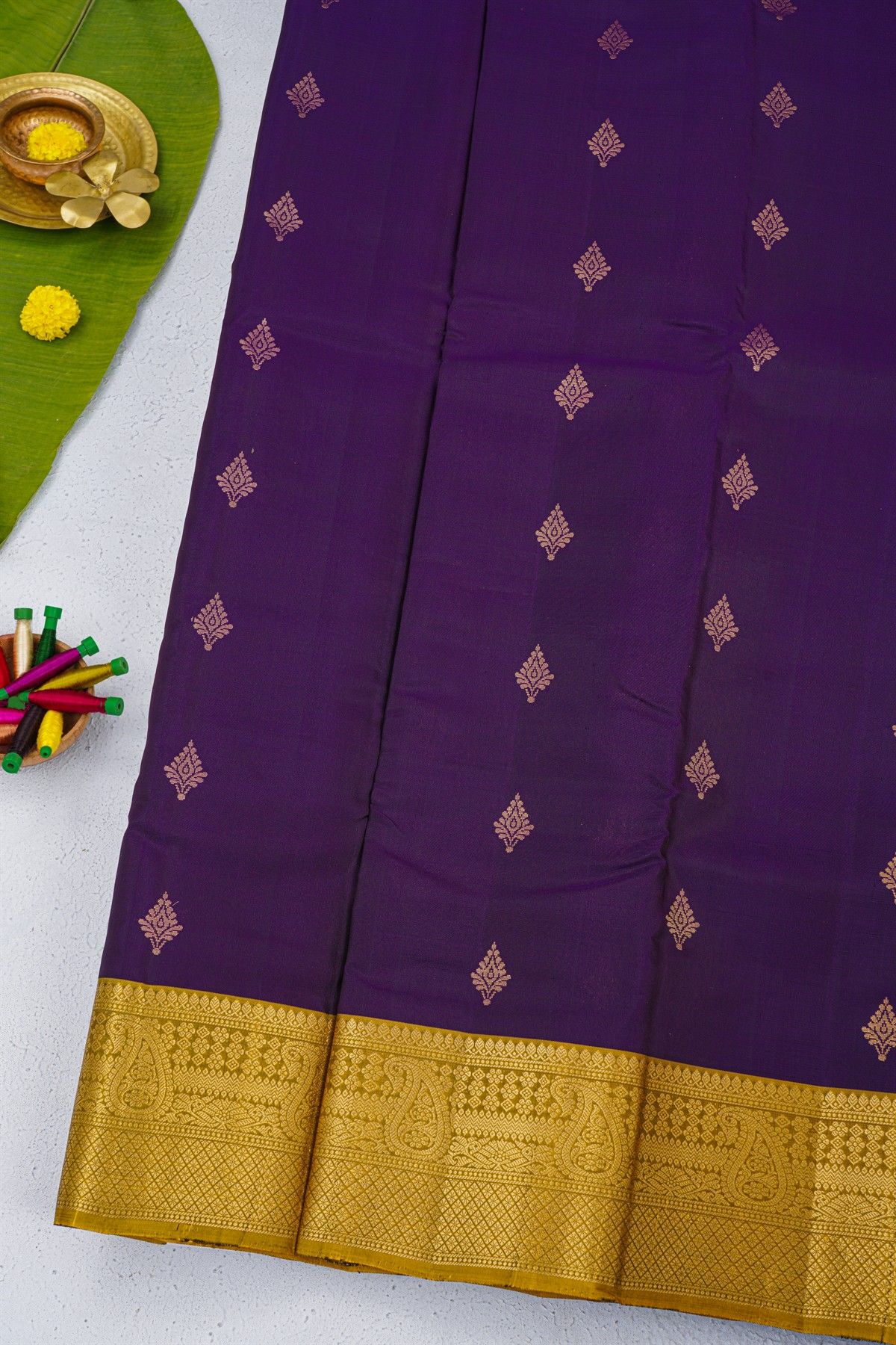 Coimbatore Soft Silk Navy Blue Saree