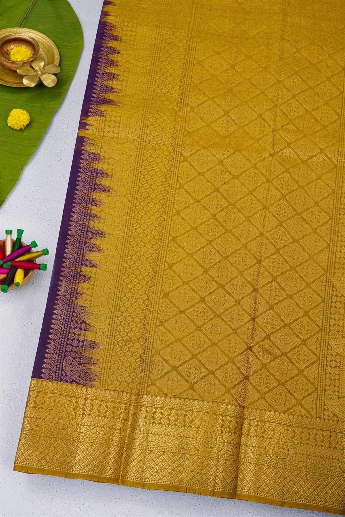 Coimbatore Soft Silk Navy Blue Saree
