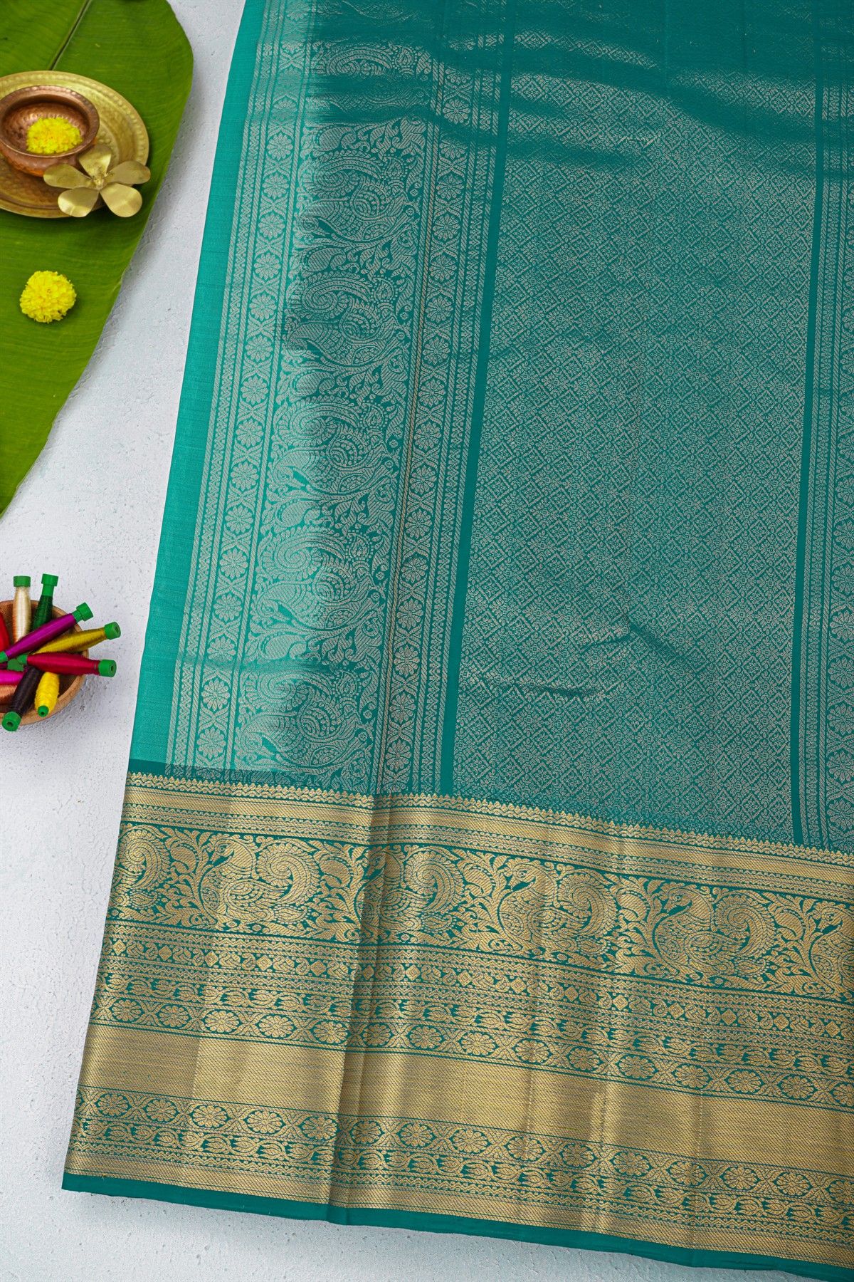 Coimbatore Soft Silk Sky Blue Saree