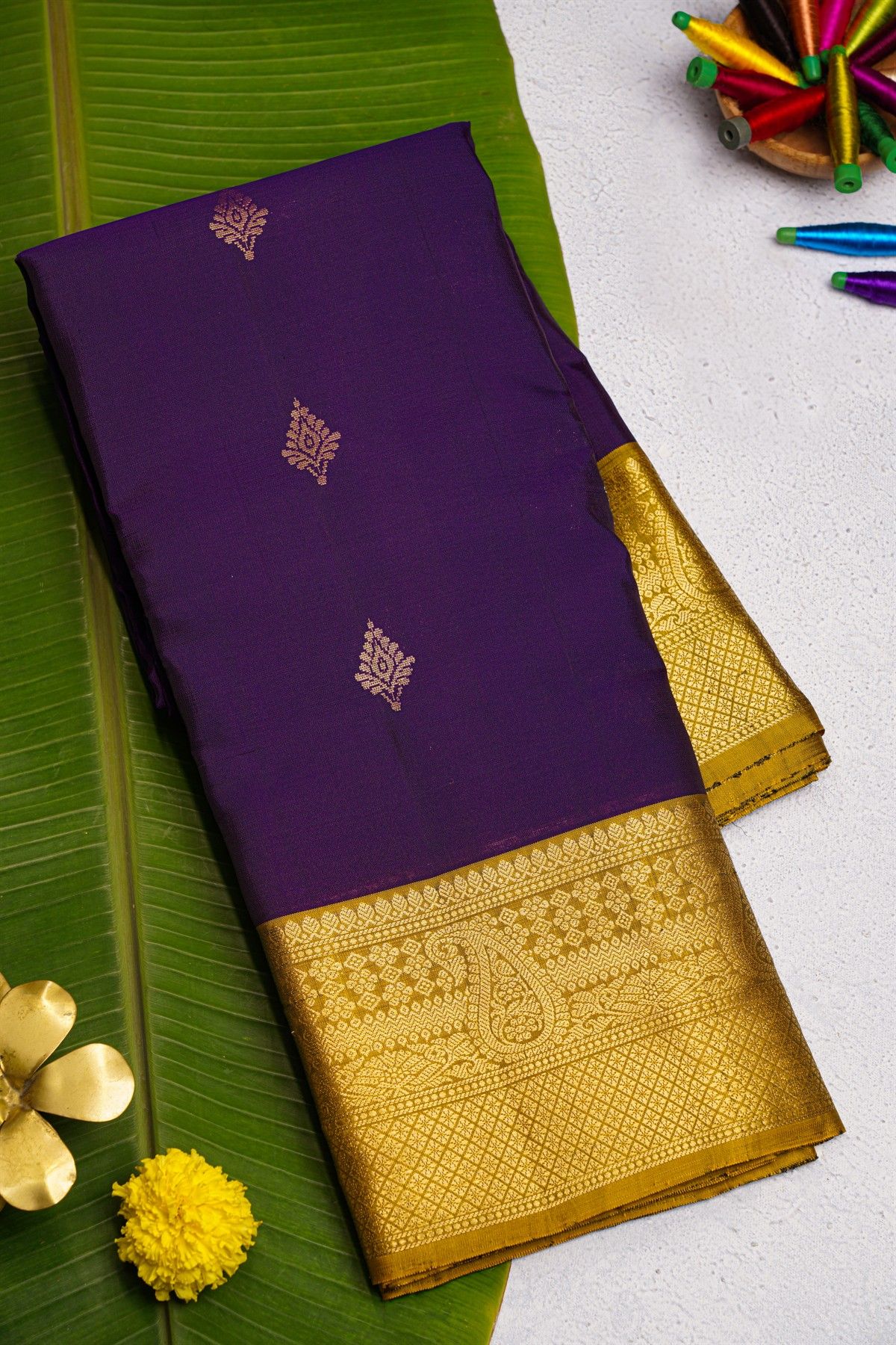 Coimbatore Soft Silk Navy Blue Saree