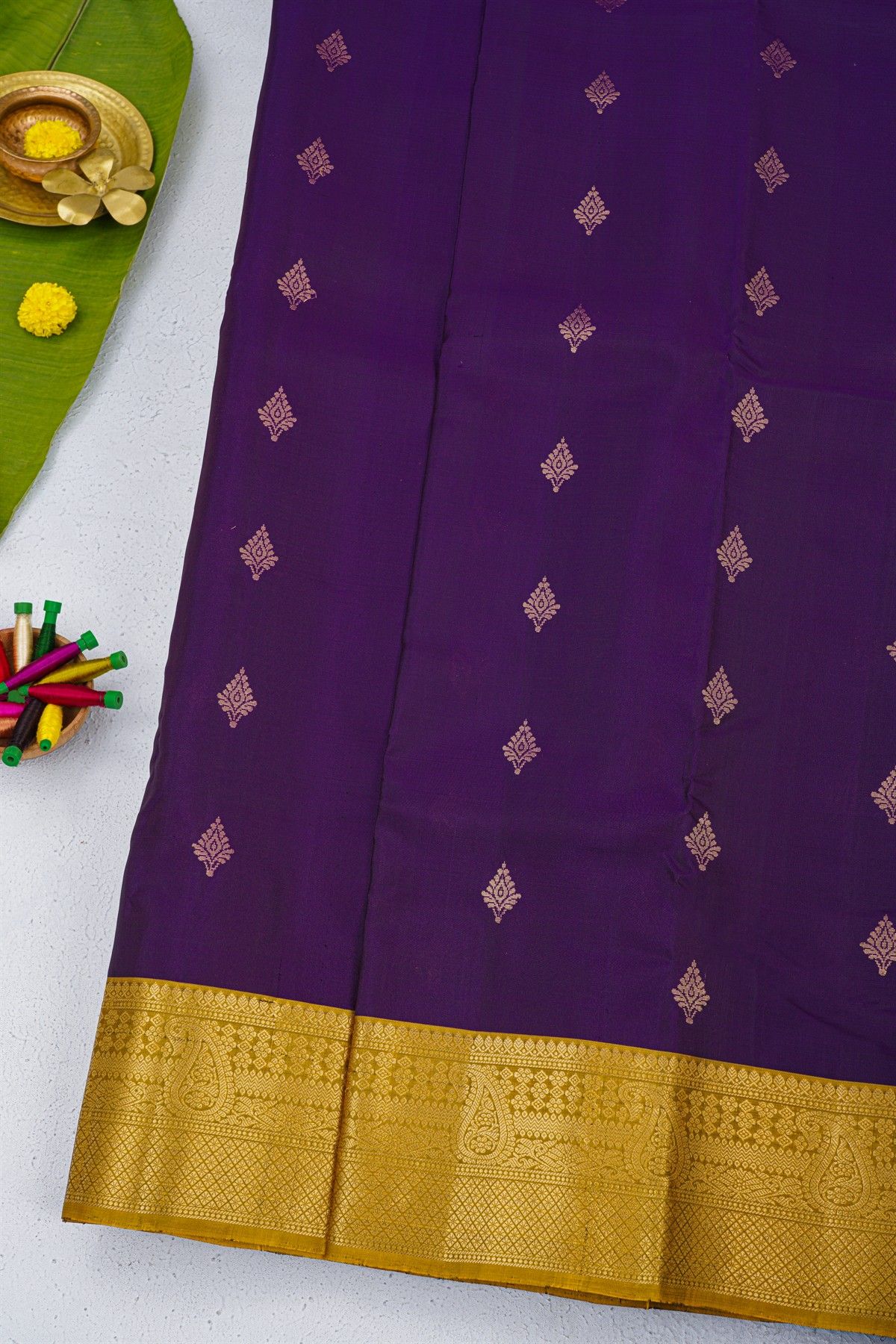 Coimbatore Soft Silk Navy Blue Saree