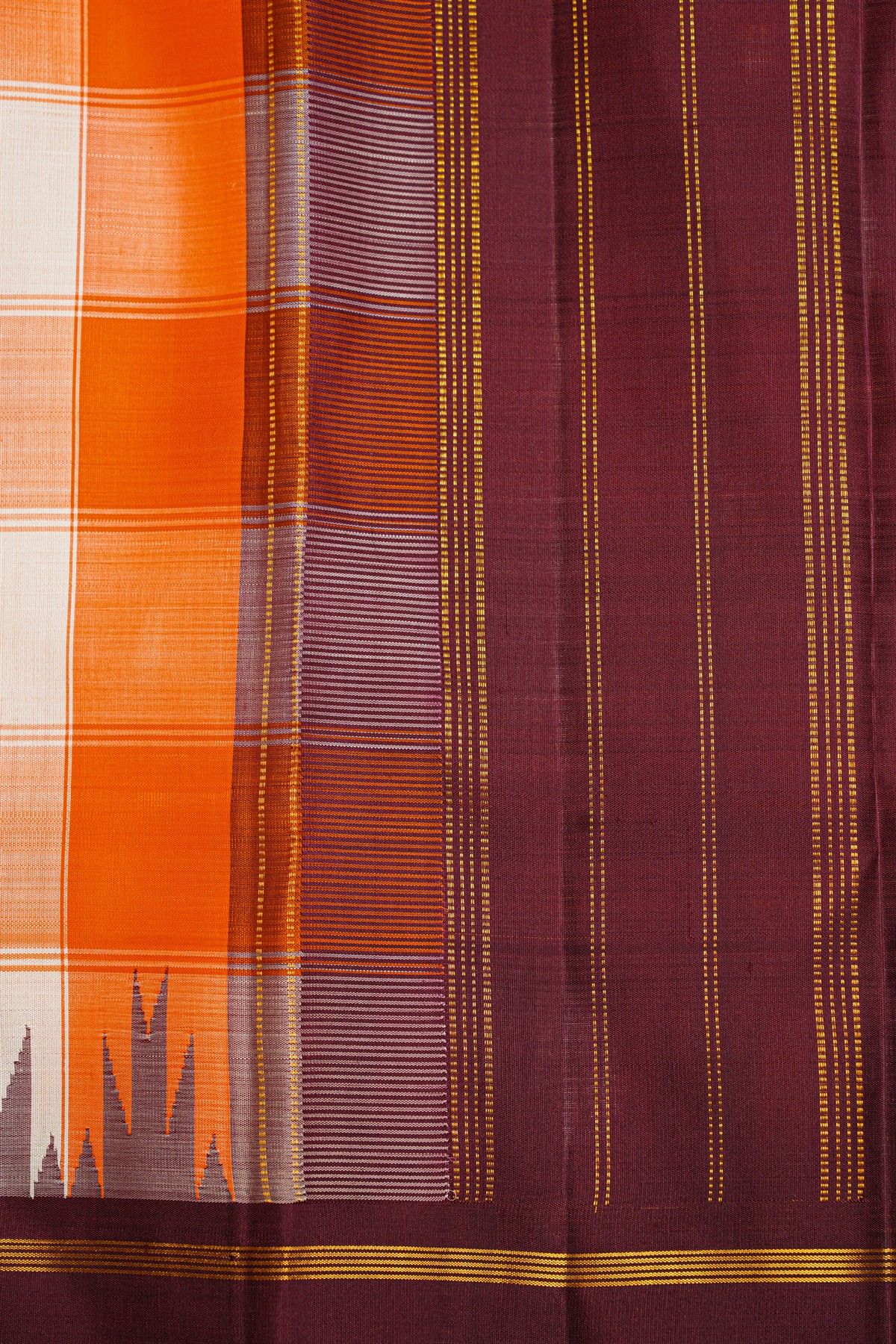 Kancheepuram Silk Multi-Colour Saree