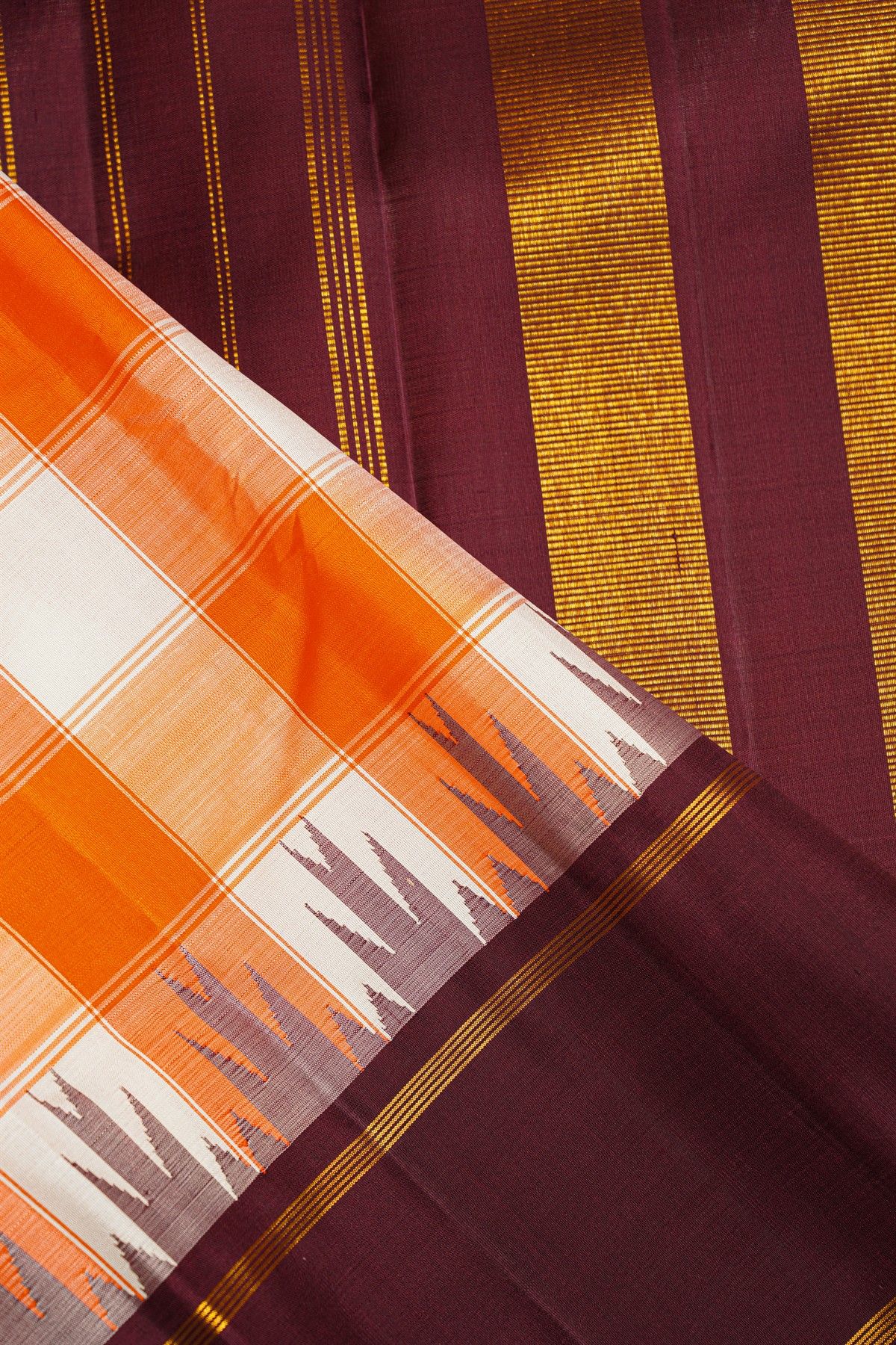 Kancheepuram Silk Multi-Colour Saree