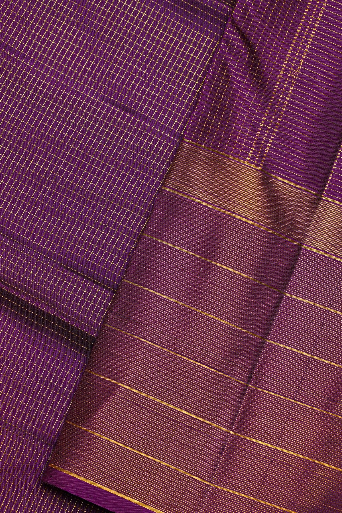 Kancheepuram Silk Purple Saree