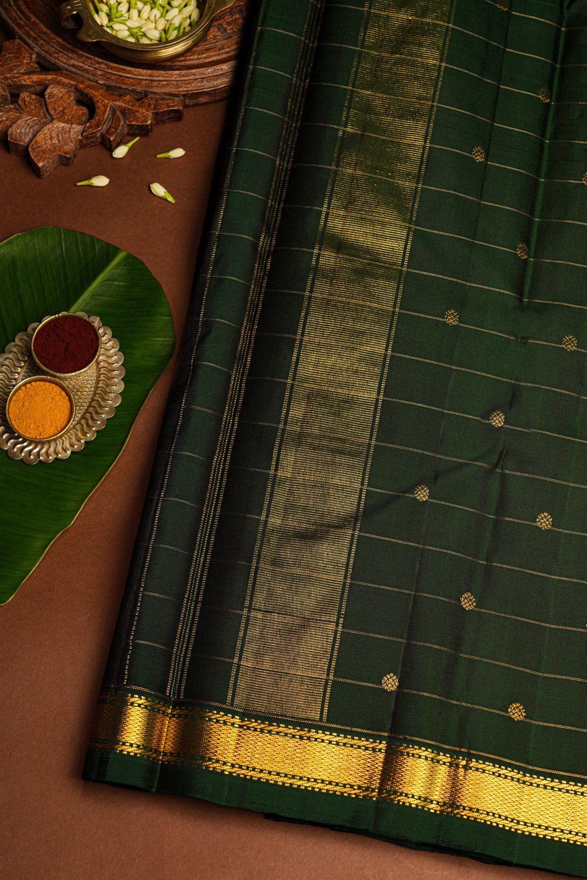 Kancheepuram Silk Black Saree