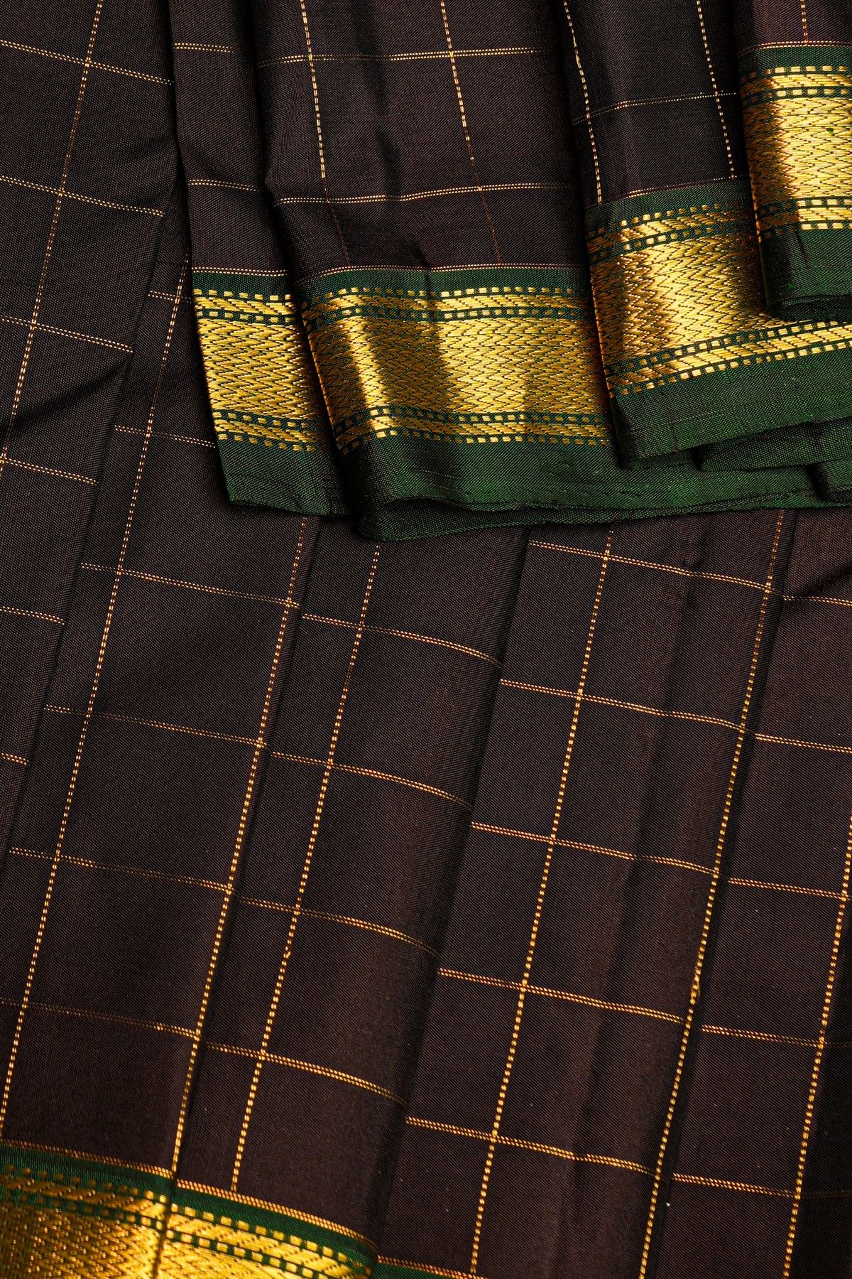 Kancheepuram Silk Black Saree