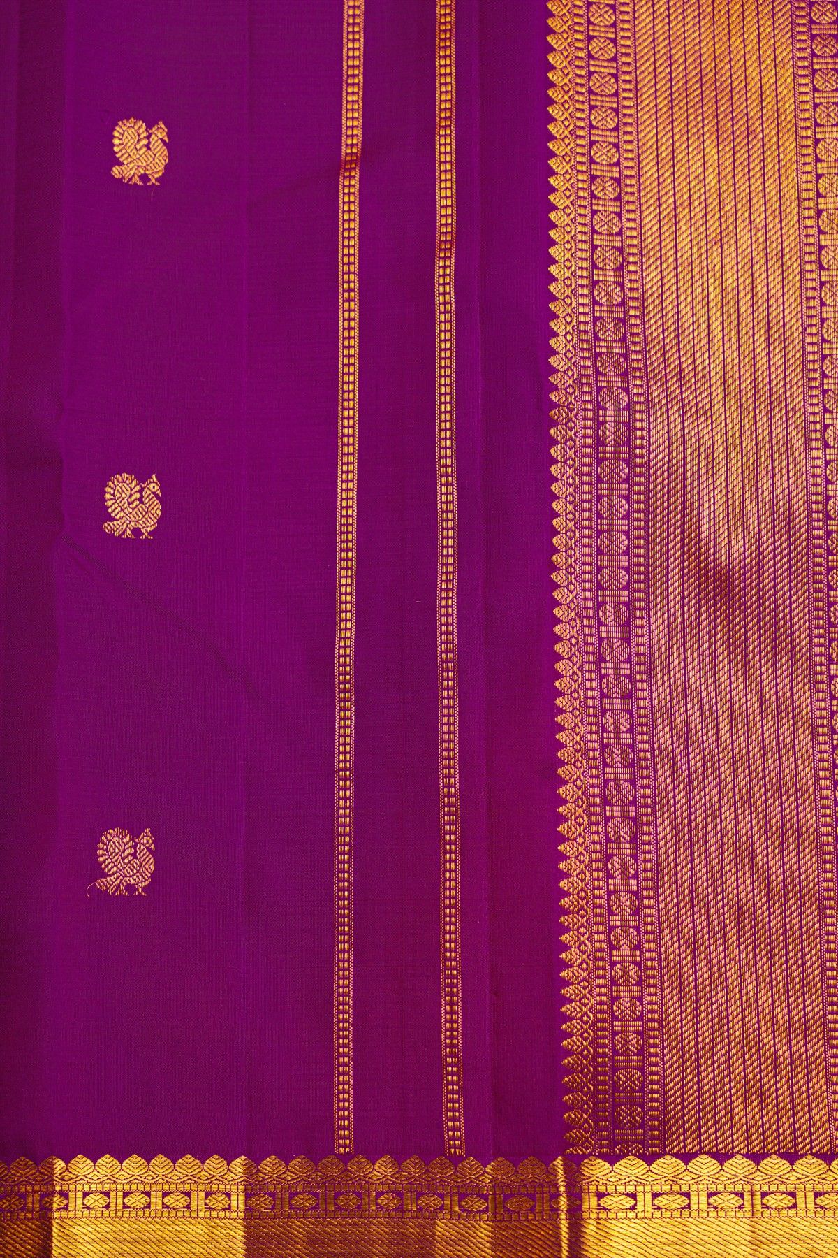 Kancheepuram Silk Purple Saree