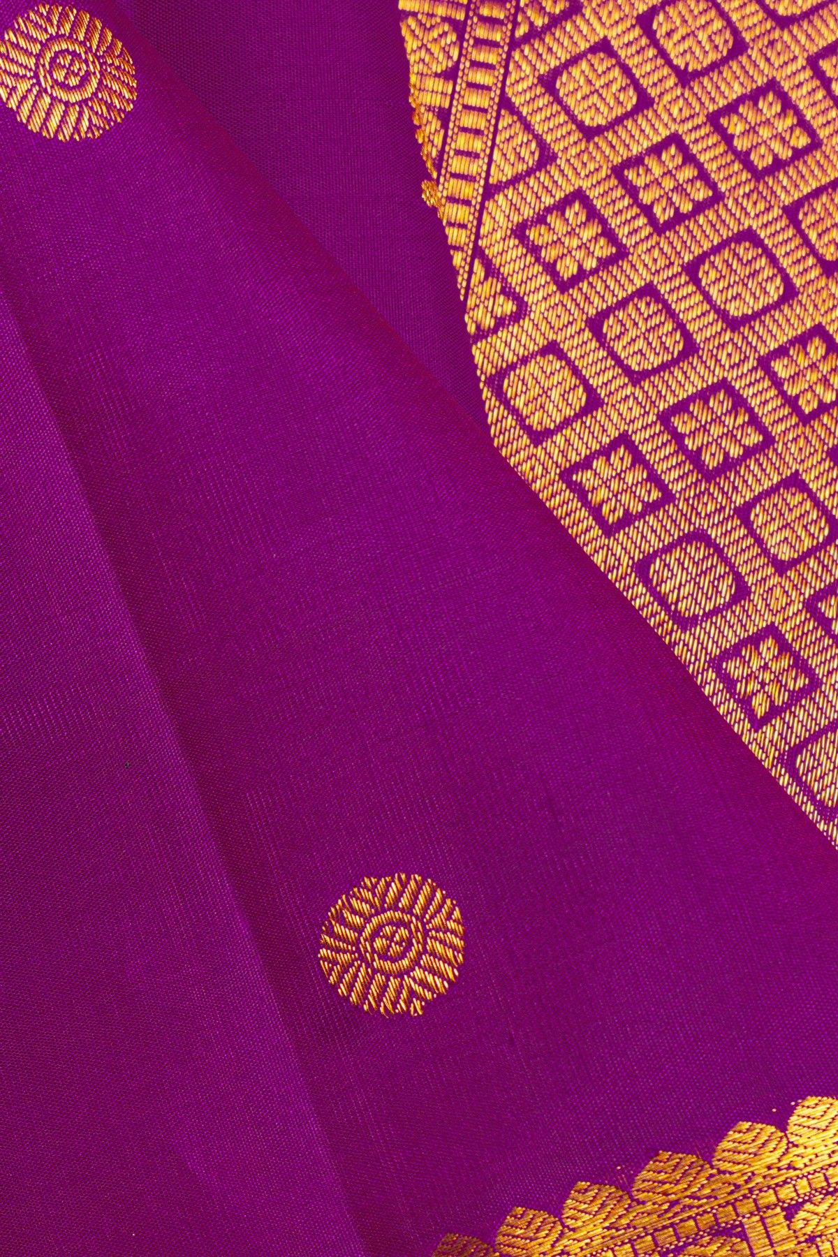 Kancheepuram Silk Purple Saree