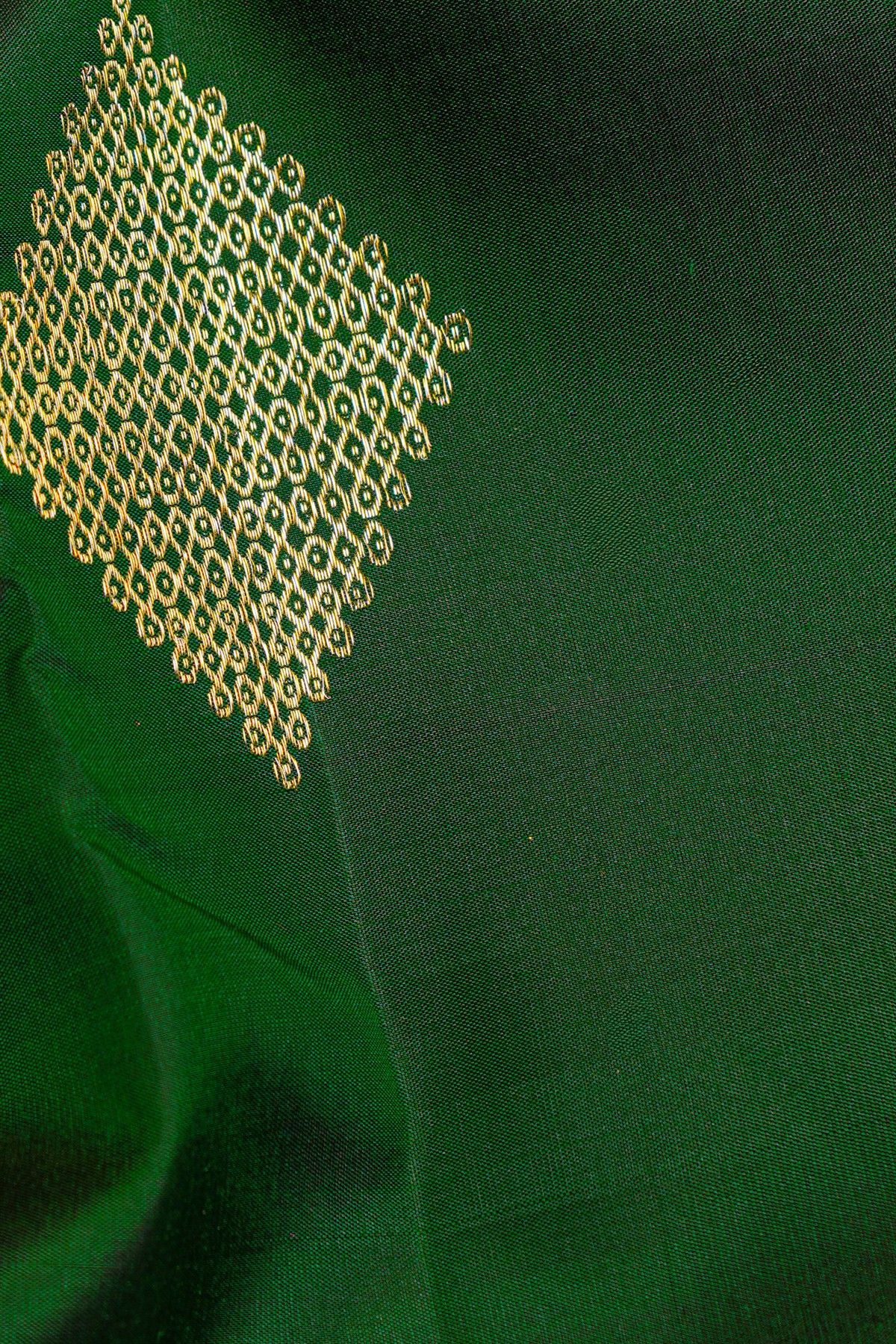 Kancheepuram Silk Bottle Green Saree