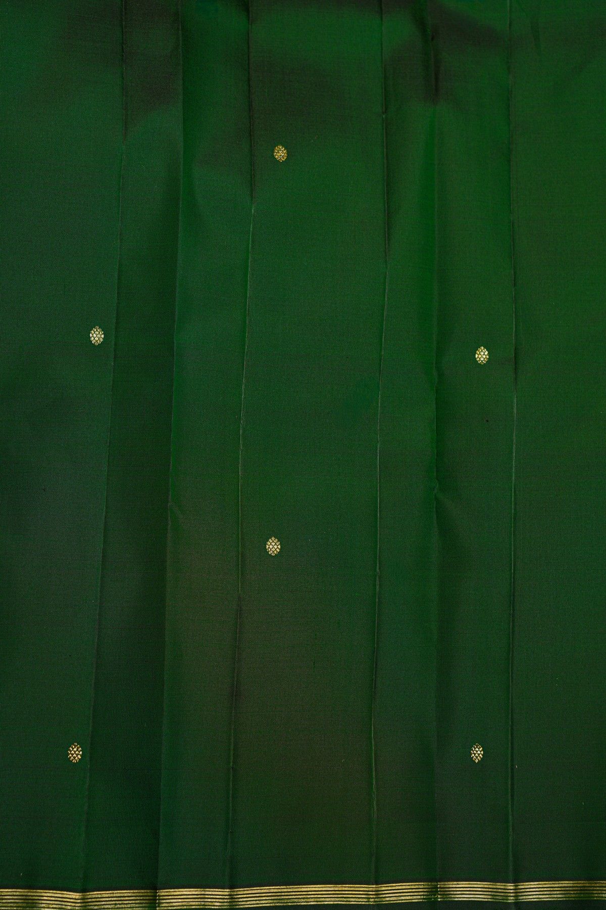 Kancheepuram Silk Bottle Green Saree