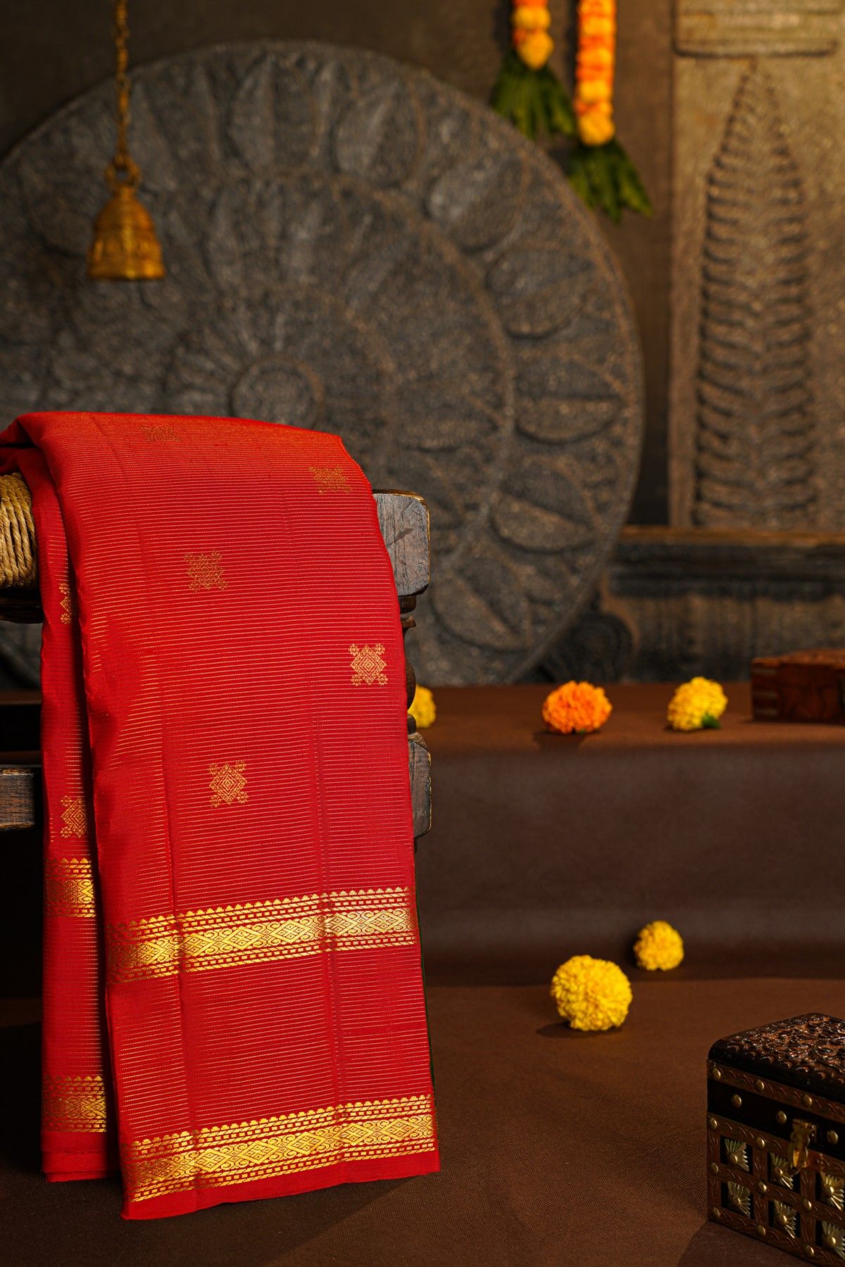Kancheepuram Silk Red Saree