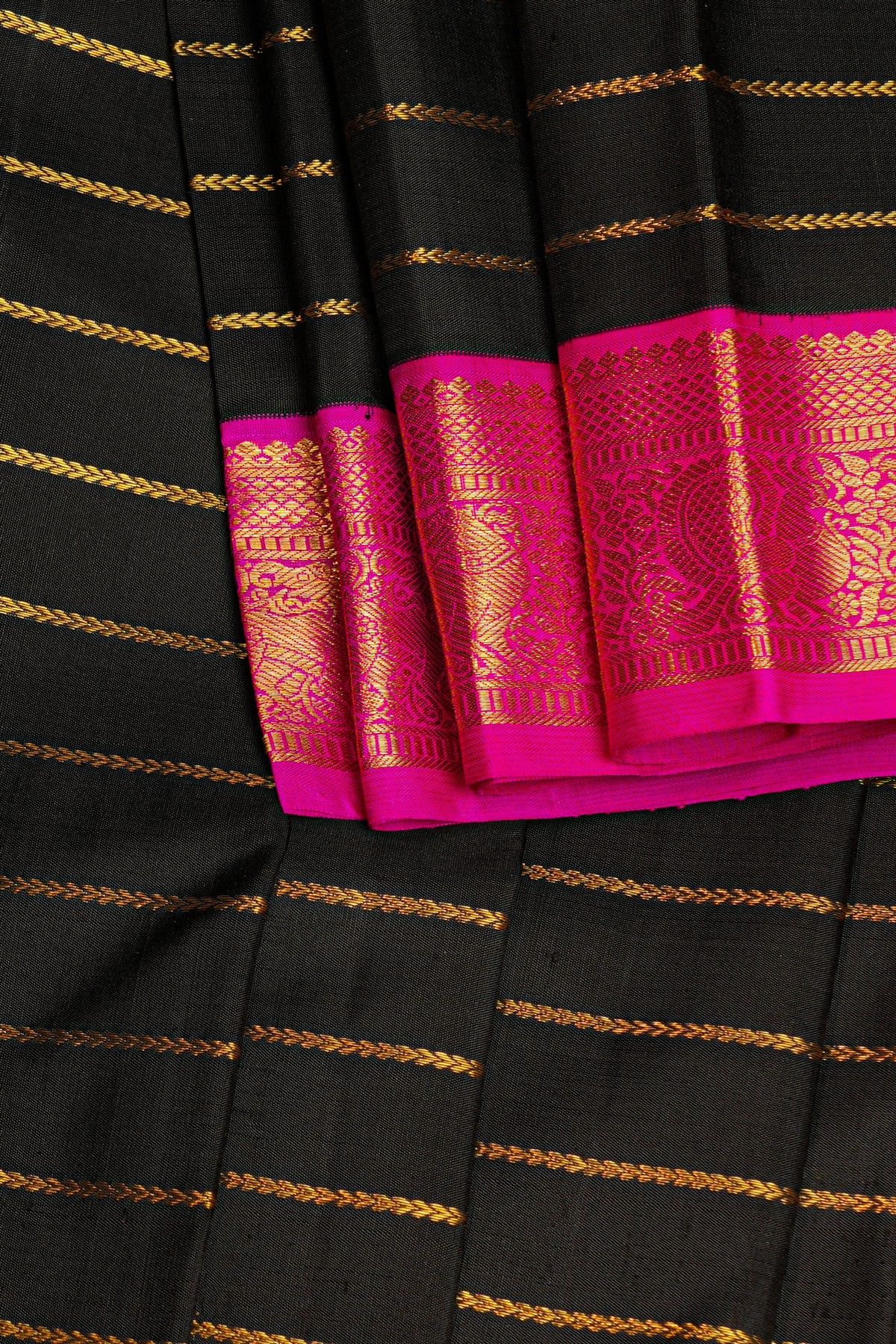 Kancheepuram Silk Black Saree