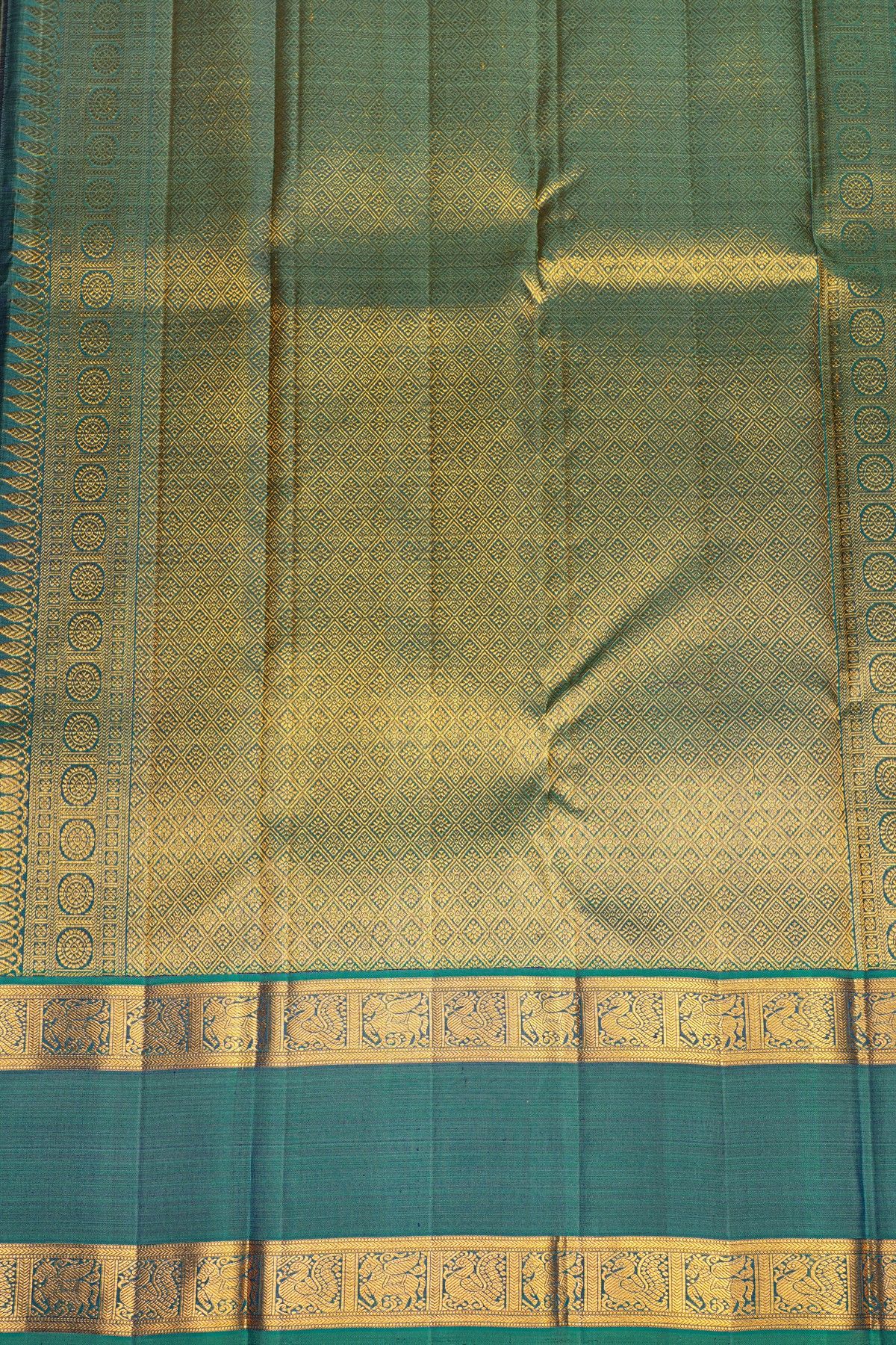 Kancheepuram Silk Navy Blue Saree