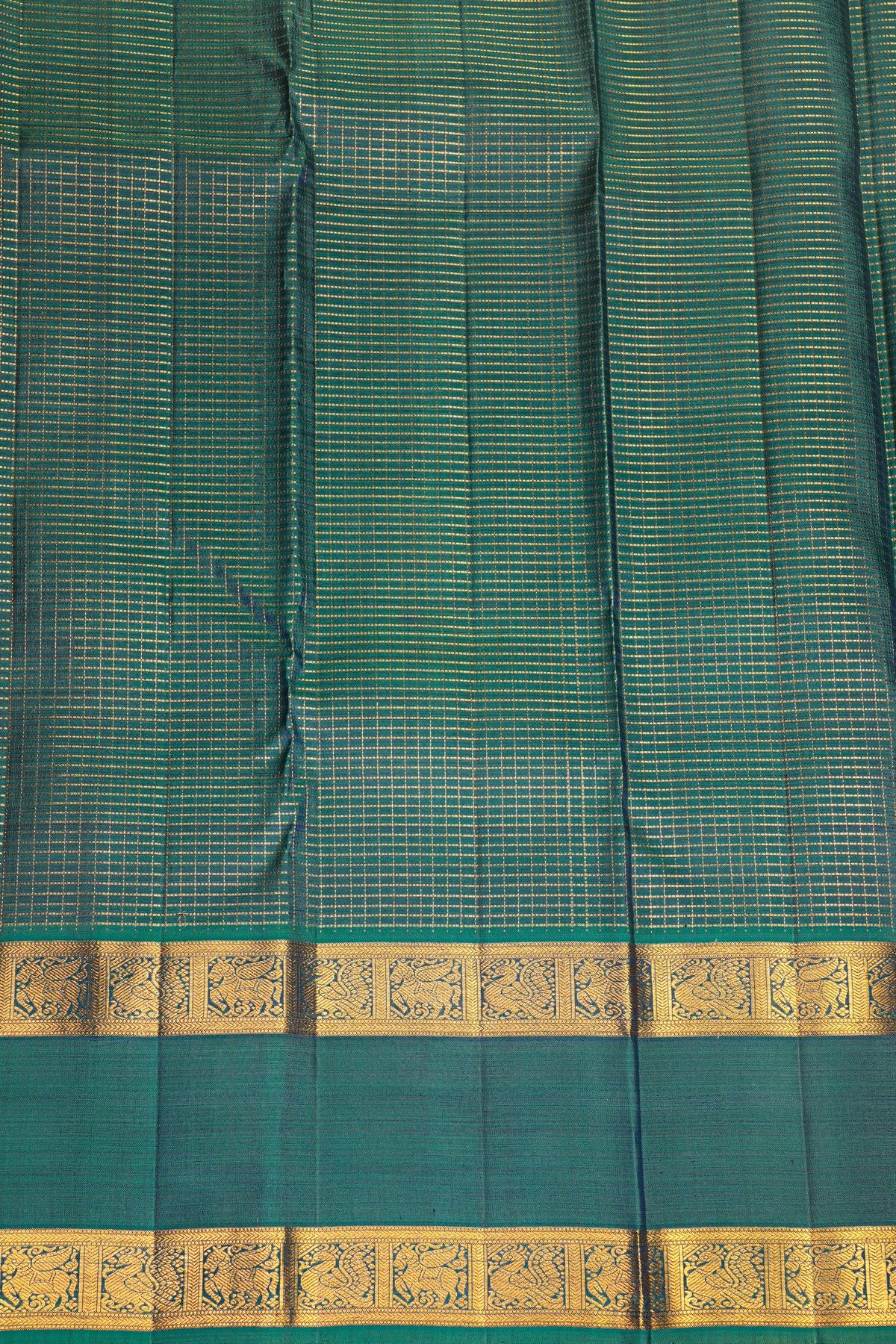 Kancheepuram Silk Navy Blue Saree