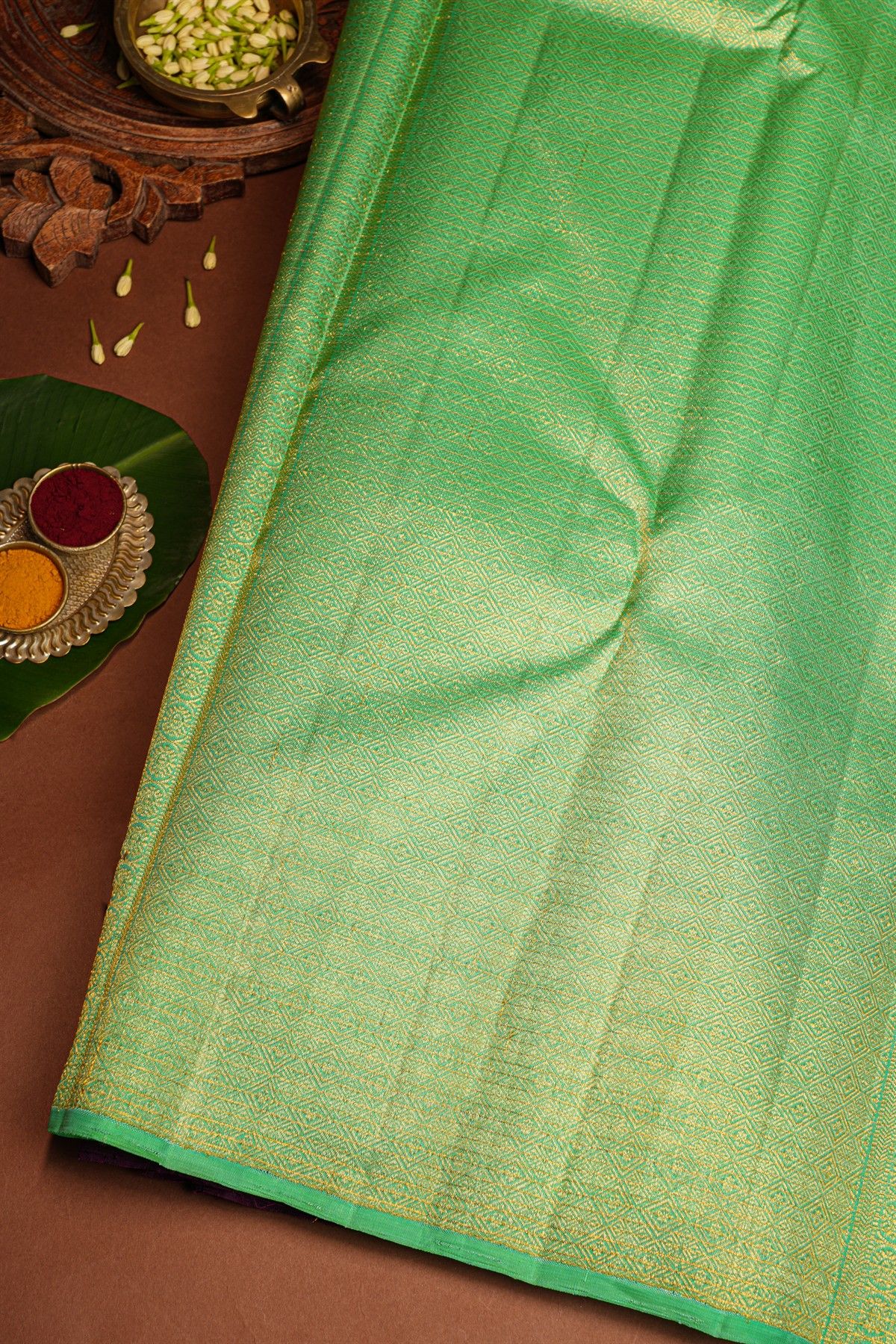 Kancheepuram Silk Wine Saree