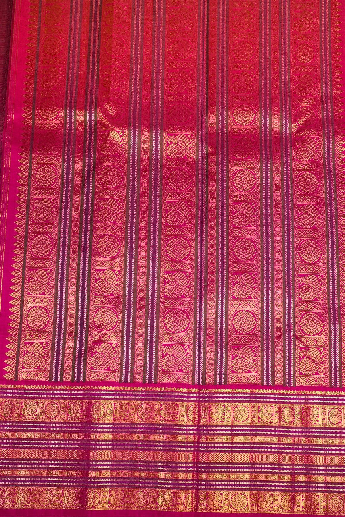 Kancheepuram Silk Bottle Green Saree