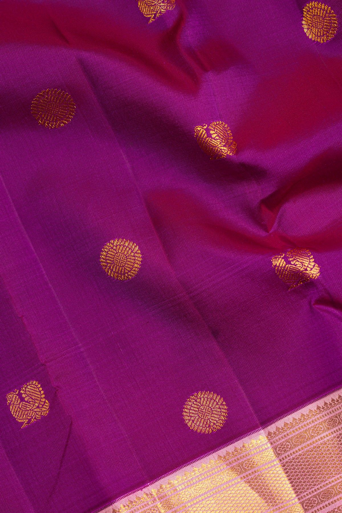 Kancheepuram Silk Purple Saree