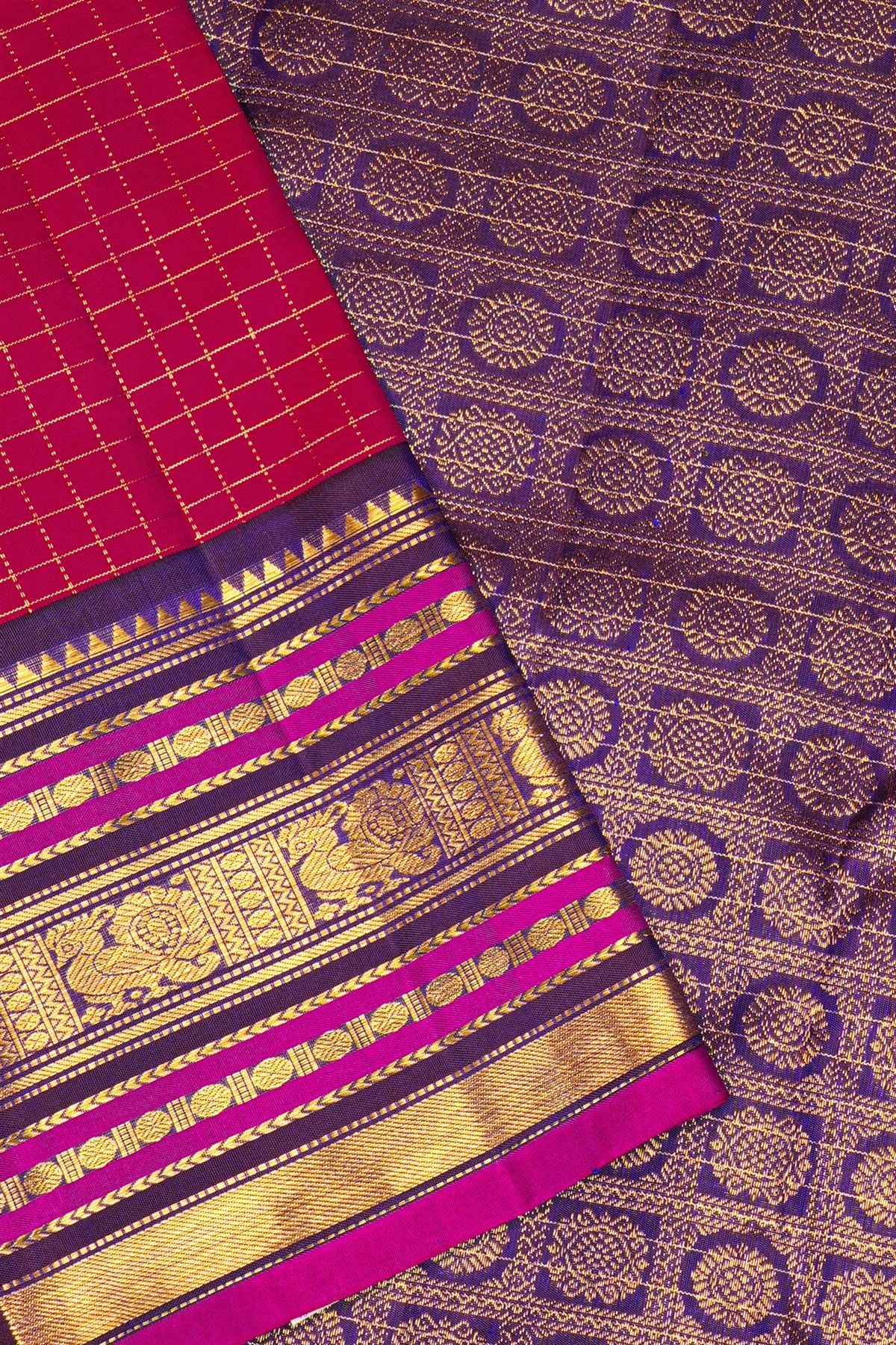 Kancheepuram Silk Pink Saree