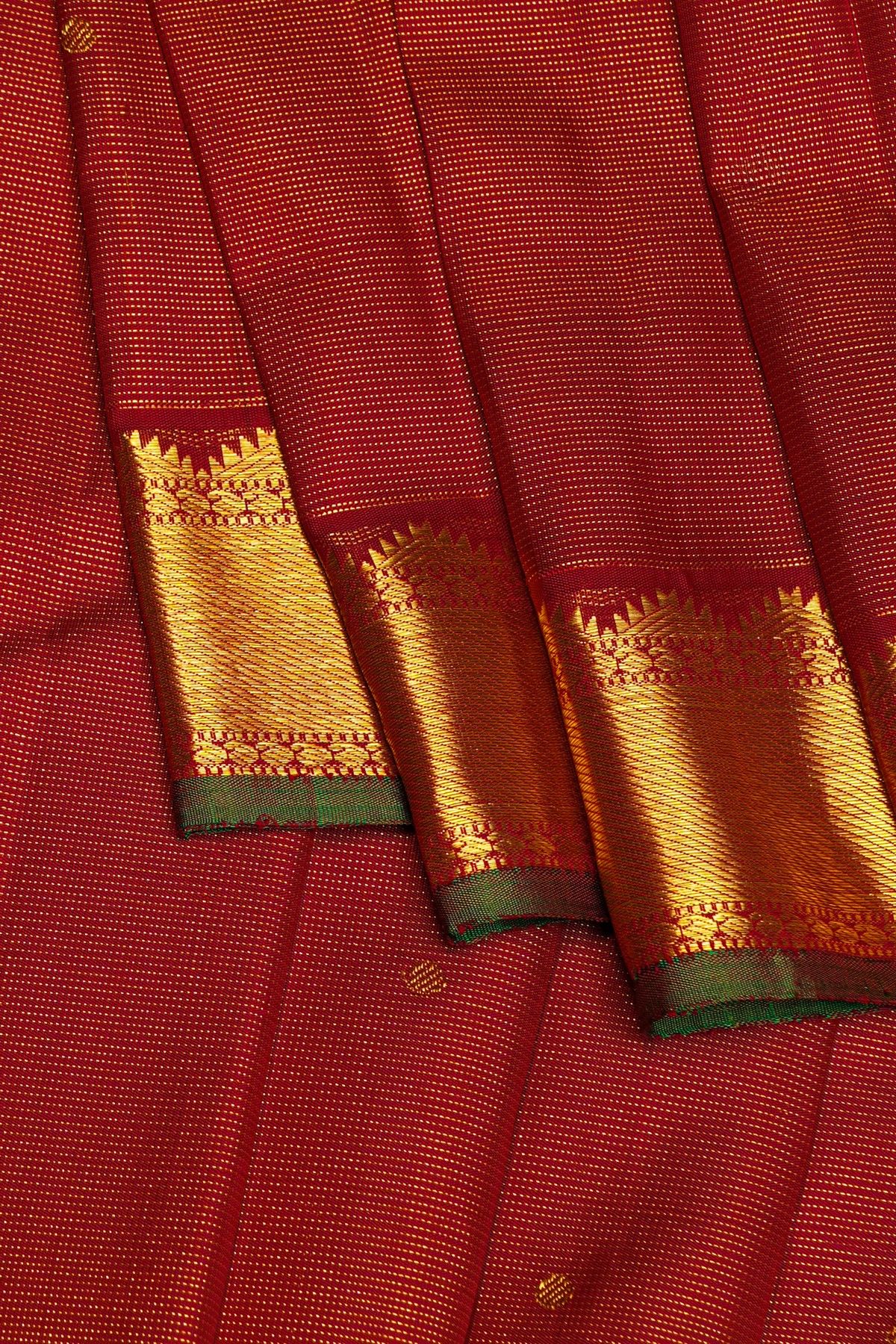 Kancheepuram Silk Maroon Saree
