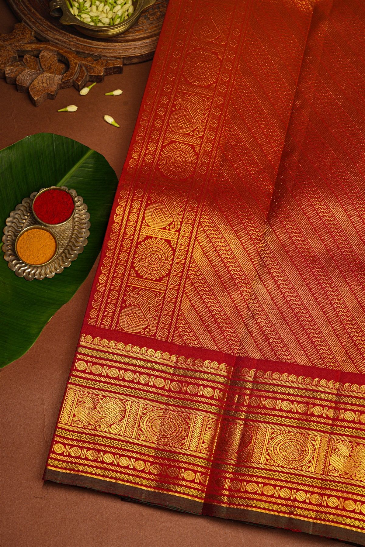 Kancheepuram Silk Navy Blue Saree