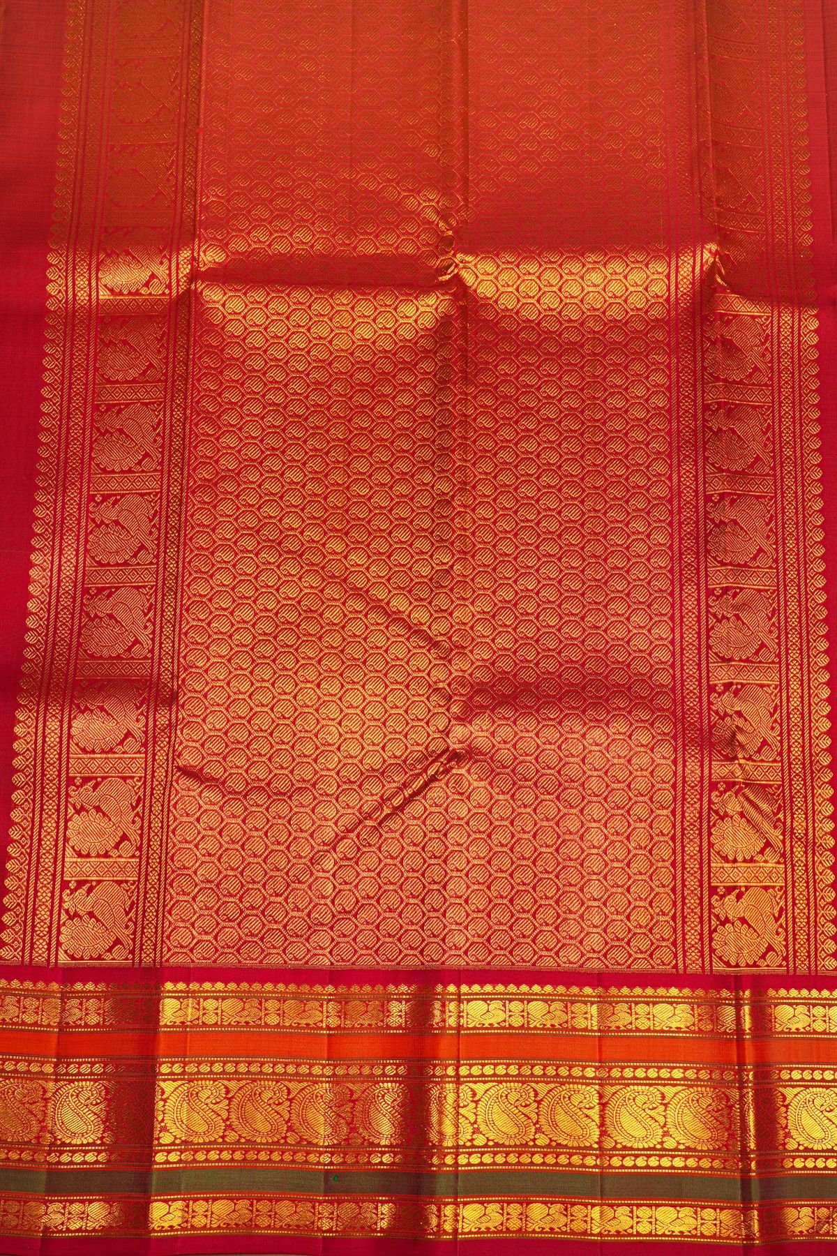 Kancheepuram Silk Parrot Green Saree