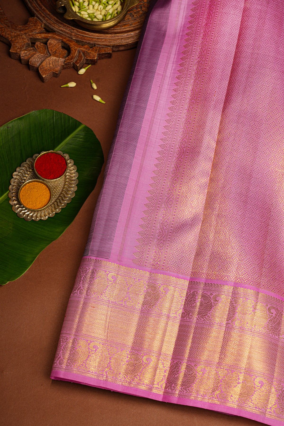 Kancheepuram Silk Navy Blue Saree