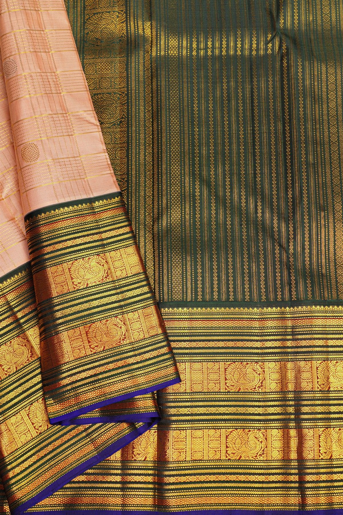 Kancheepuram Silk Baby Pink Saree
