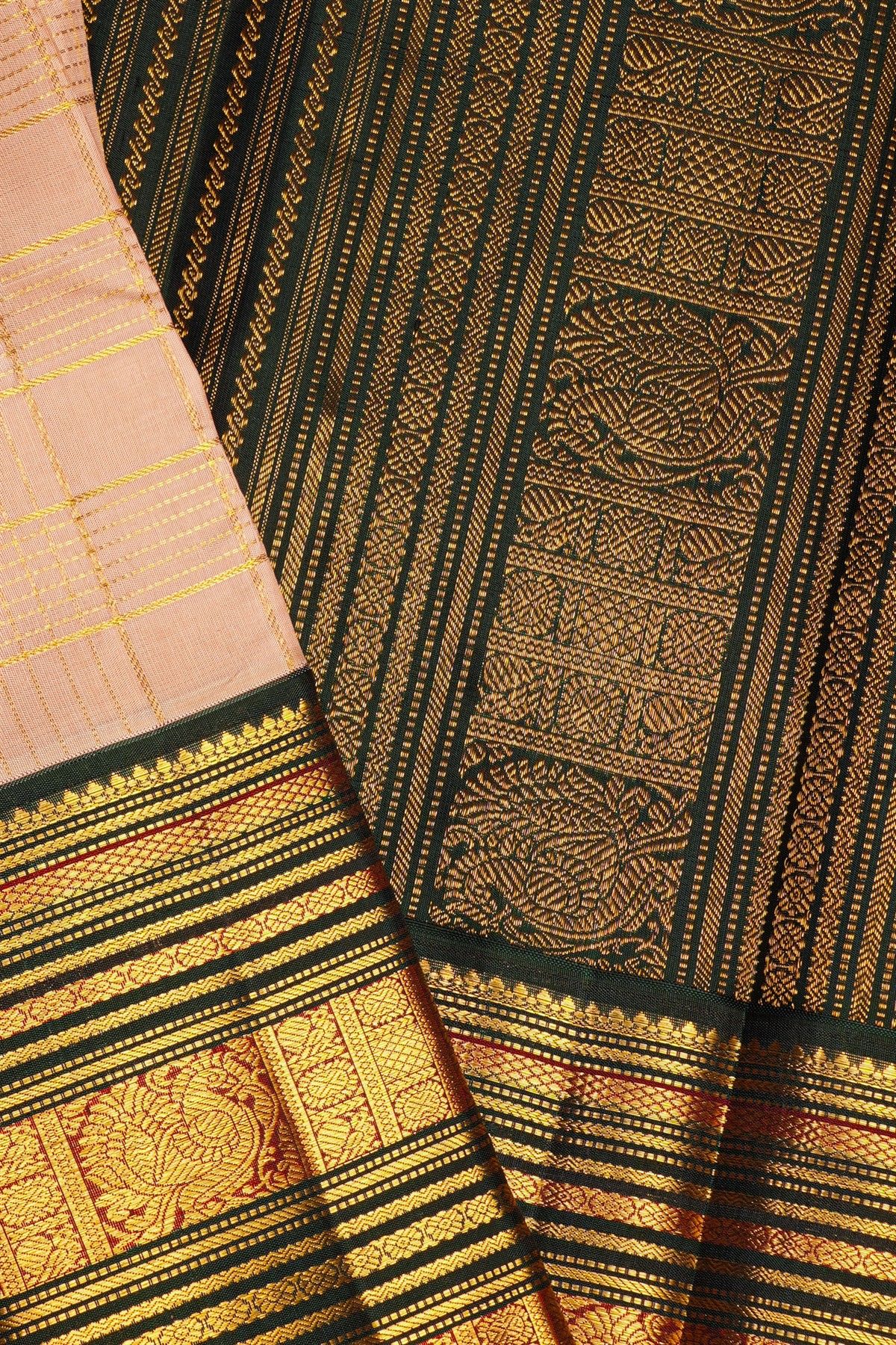 Kancheepuram Silk Baby Pink Saree