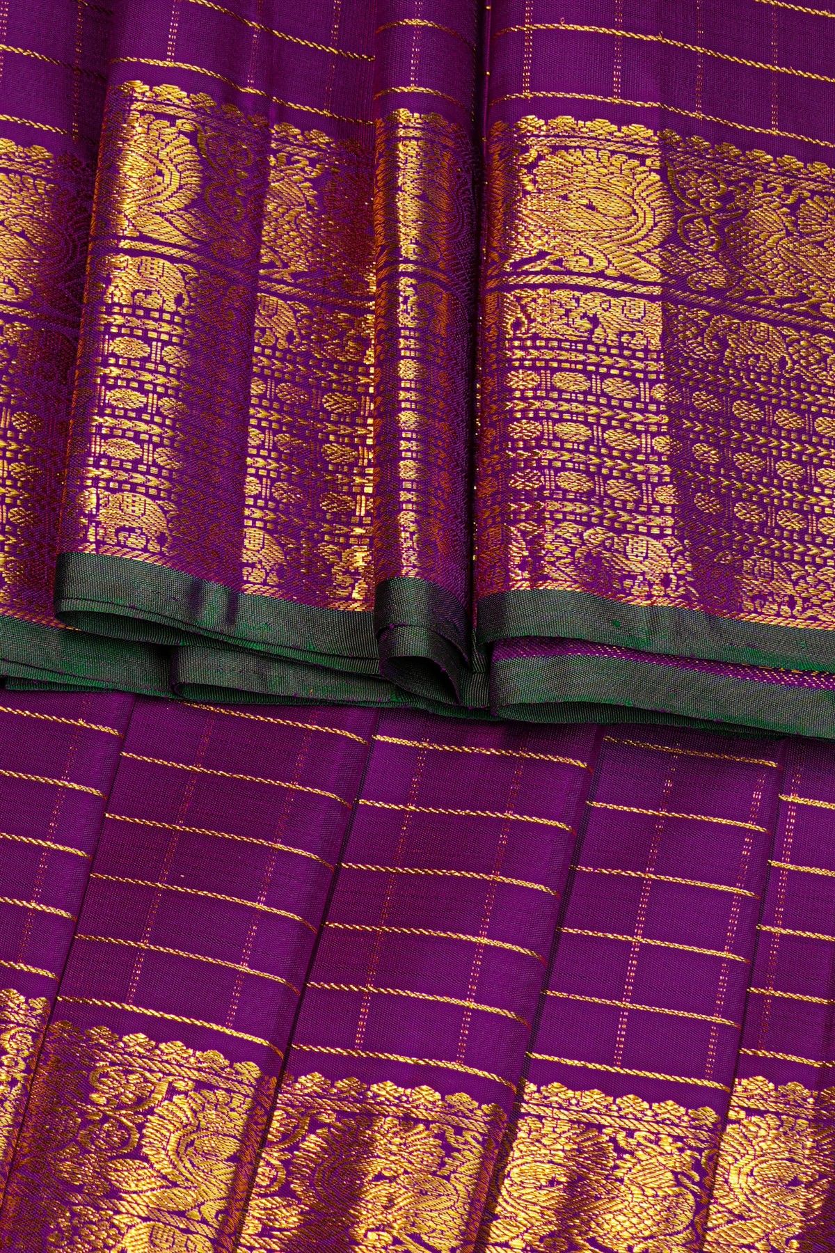 Kancheepuram Silk Purple Saree