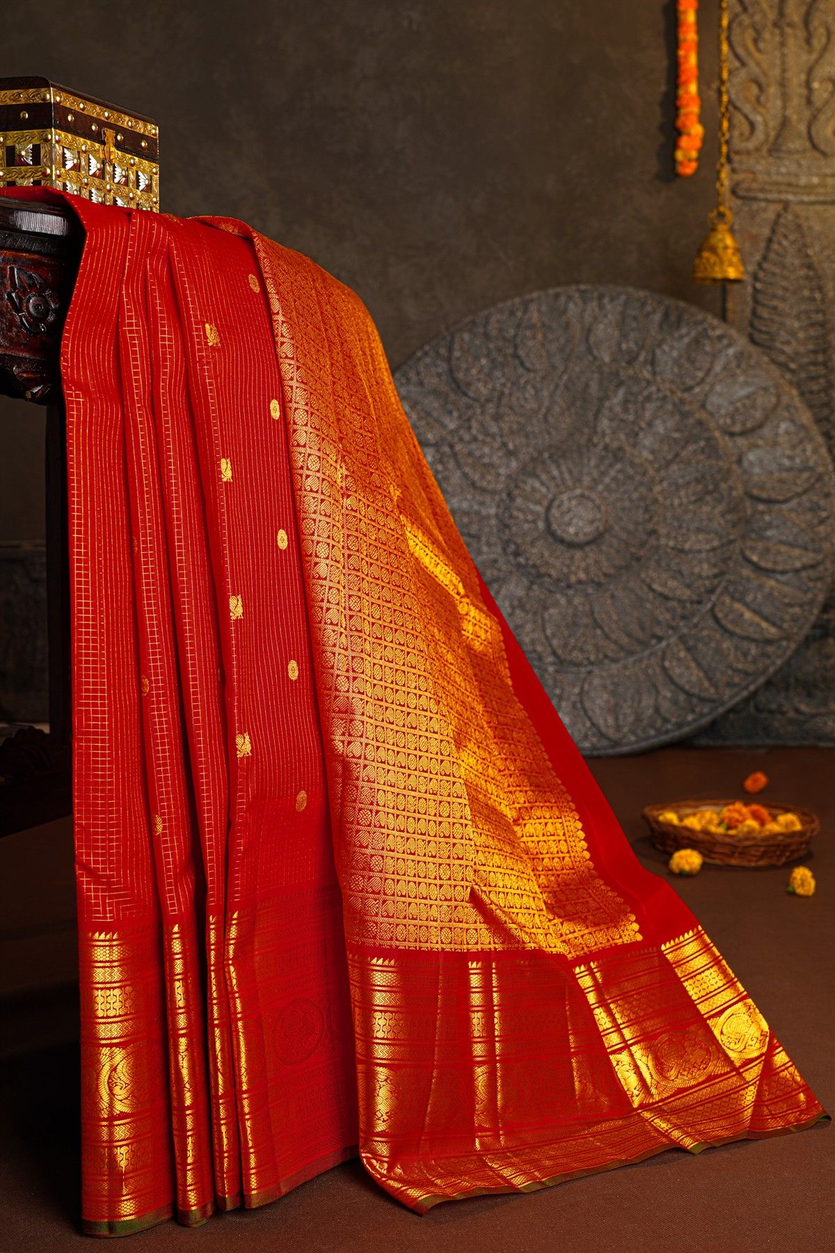 Kancheepuram Silk Maroon Saree