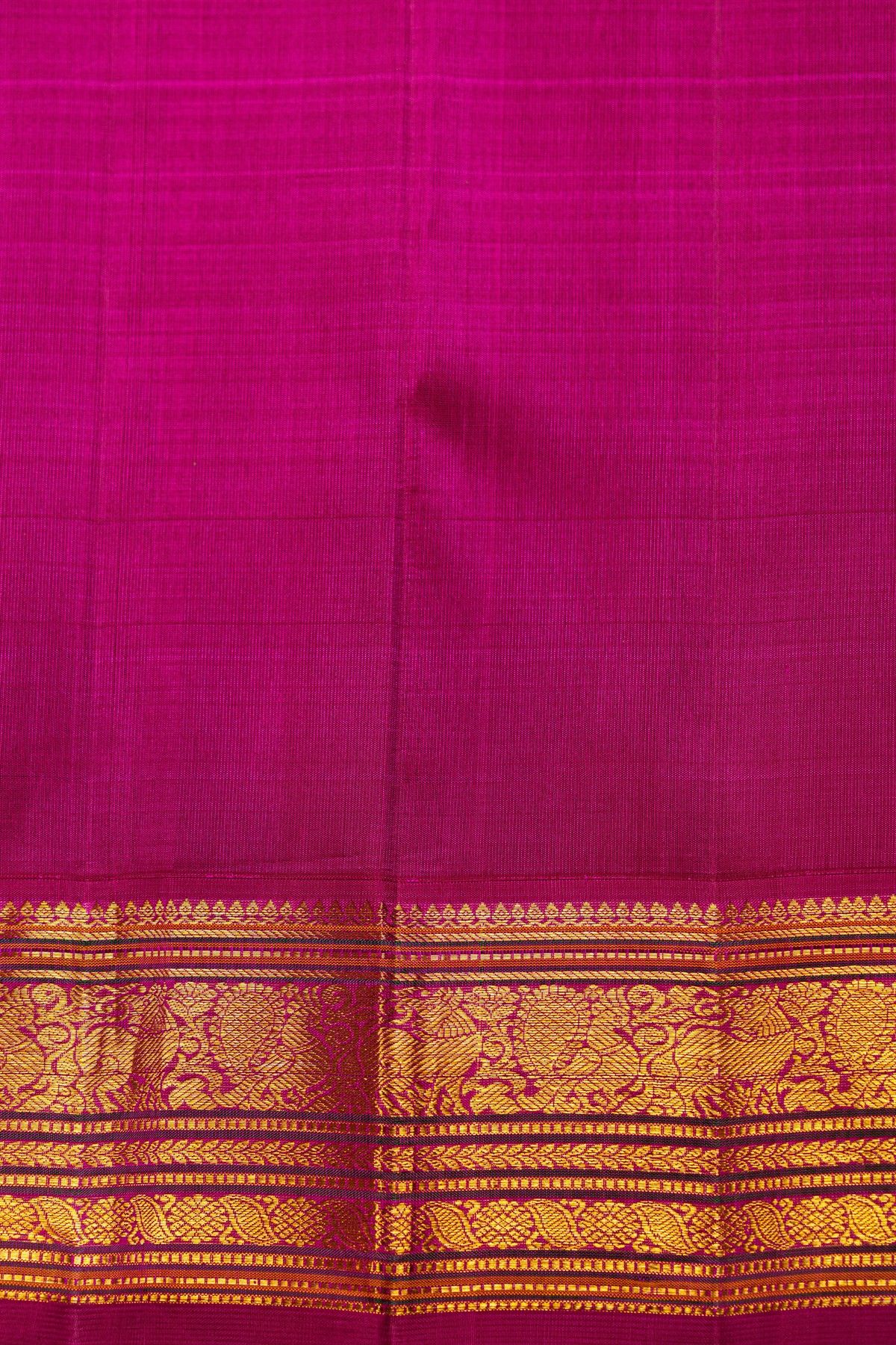 Kancheepuram Silk Peacock Blue Saree
