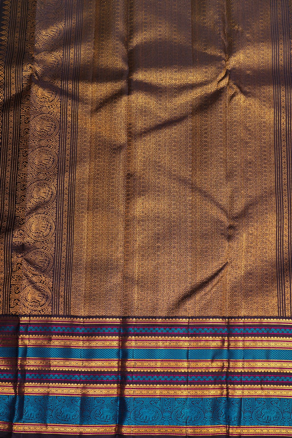 Kancheepuram Silk Mehendi Green Saree