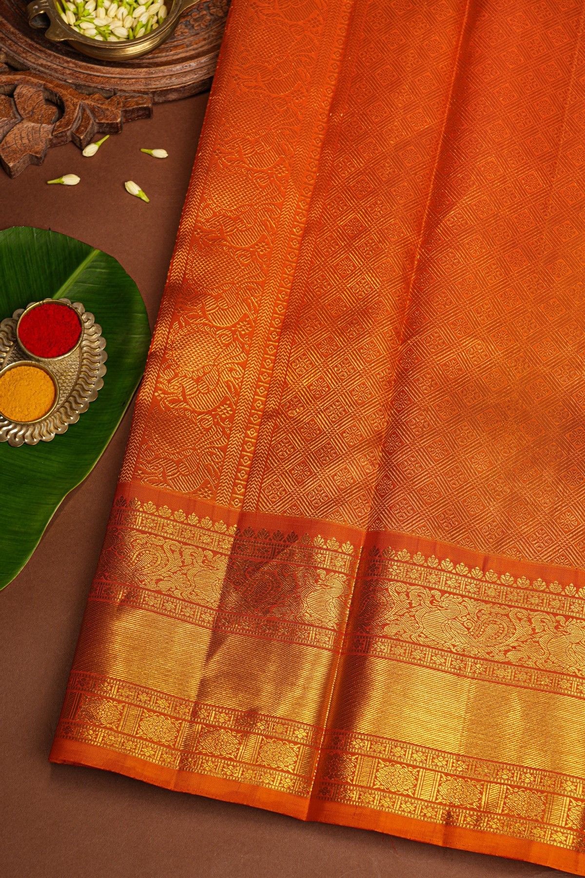 Kancheepuram Silk Navy Blue Saree