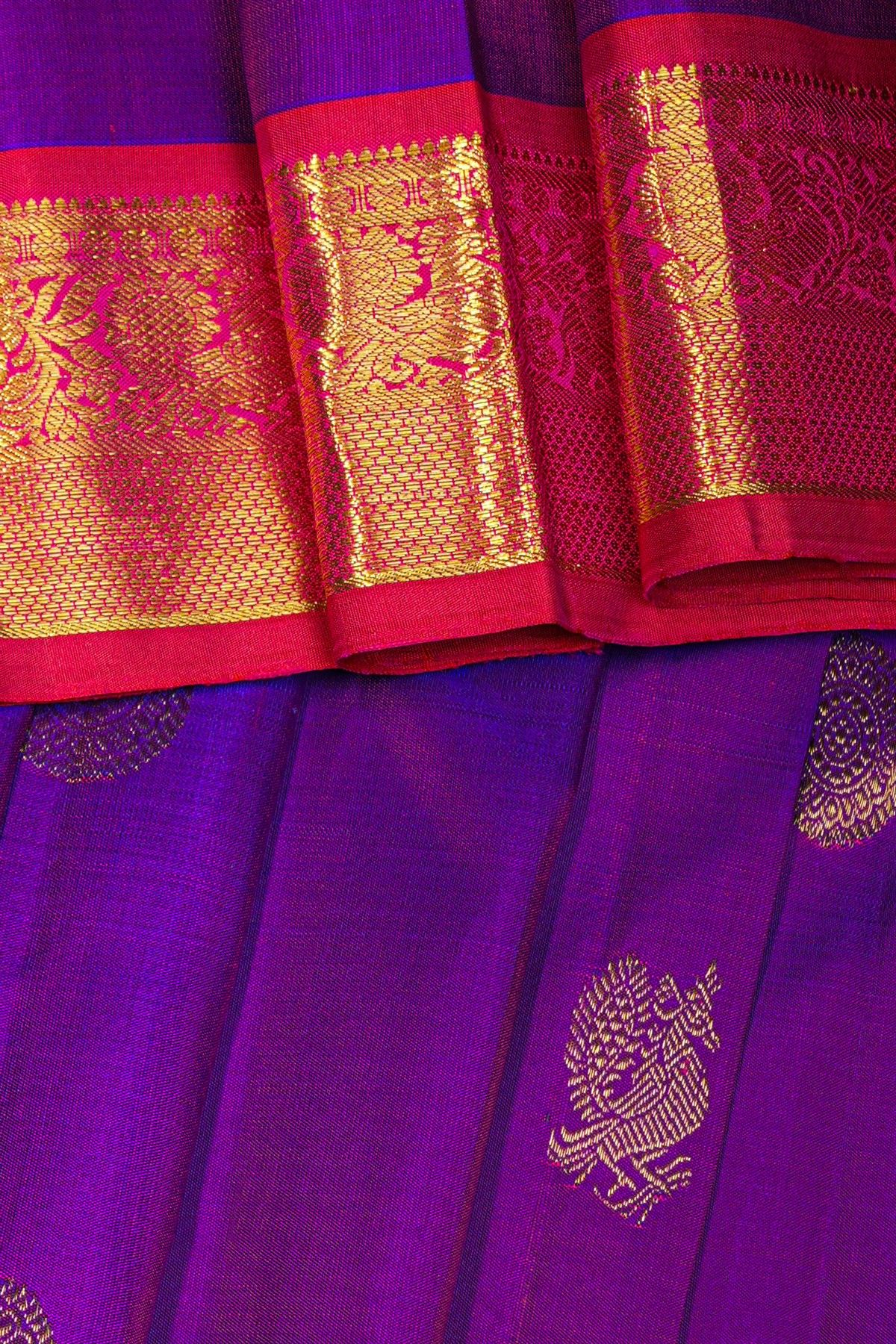 Kancheepuram Silk Purple Saree