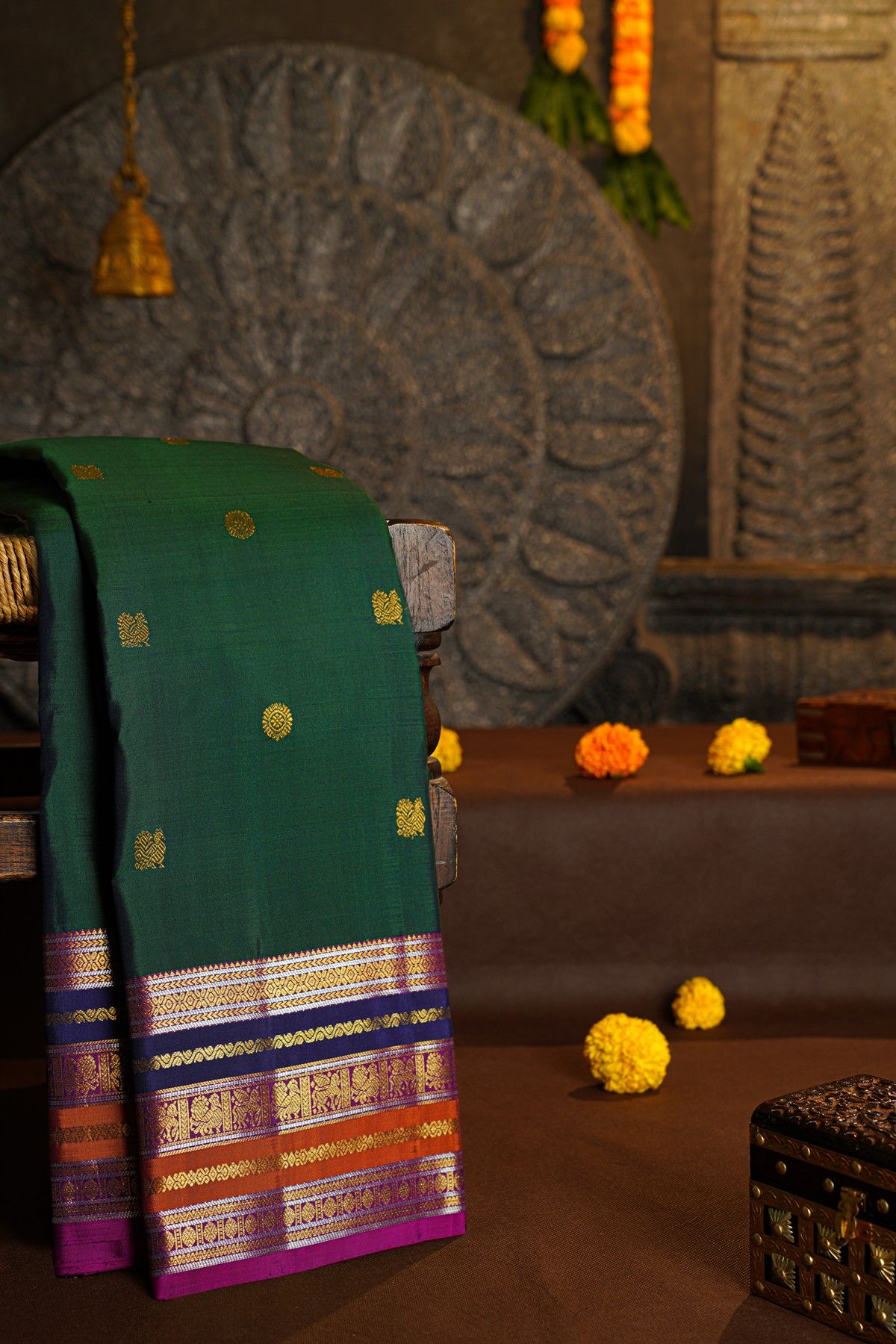 Kancheepuram Silk Dual Colour Saree