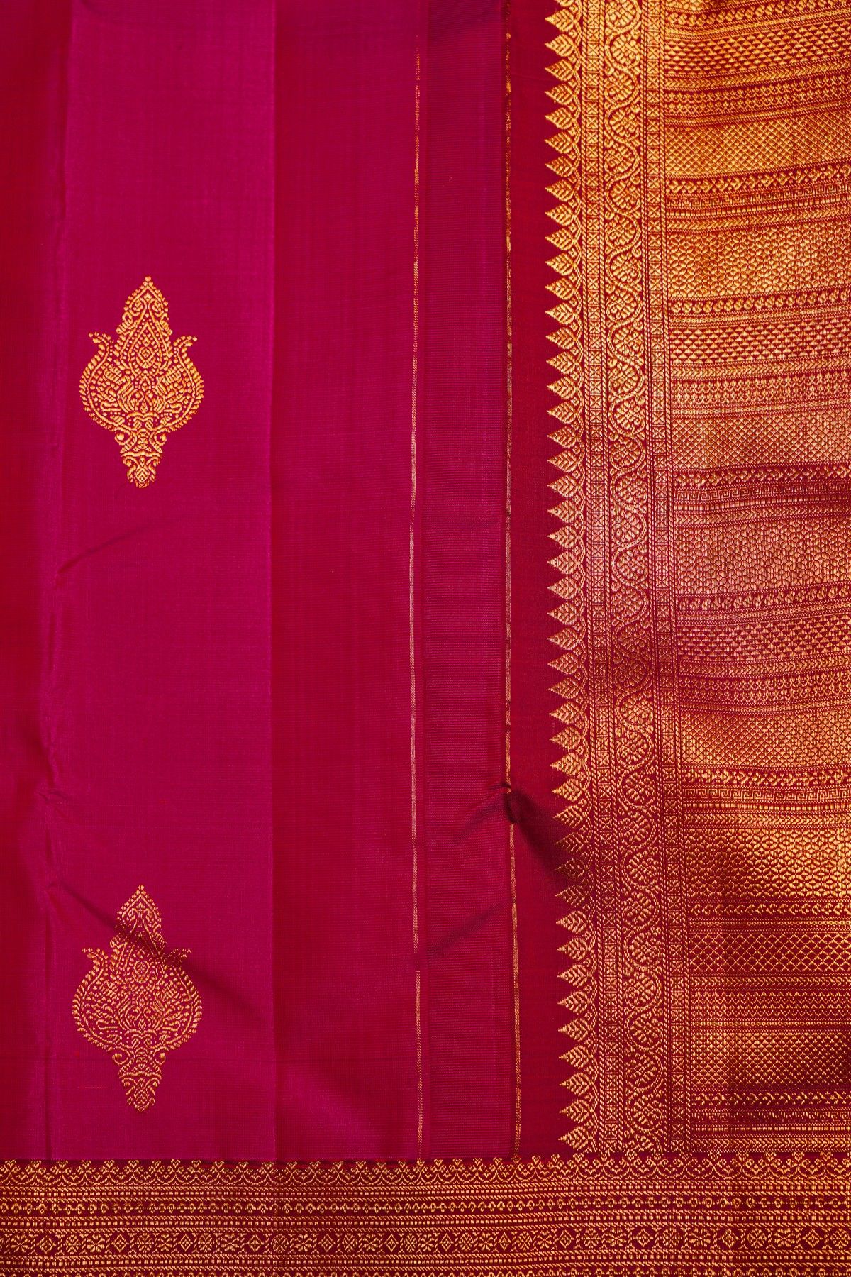 Kancheepuram Silk Magenta Saree
