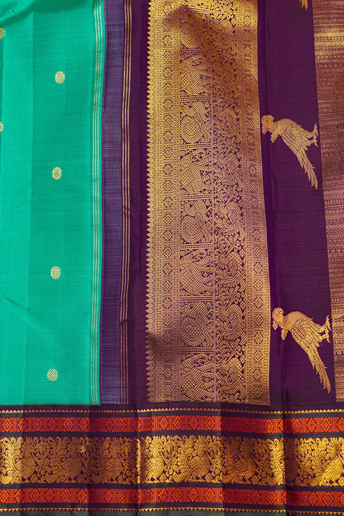 Kancheepuram Silk Sky Blue Saree