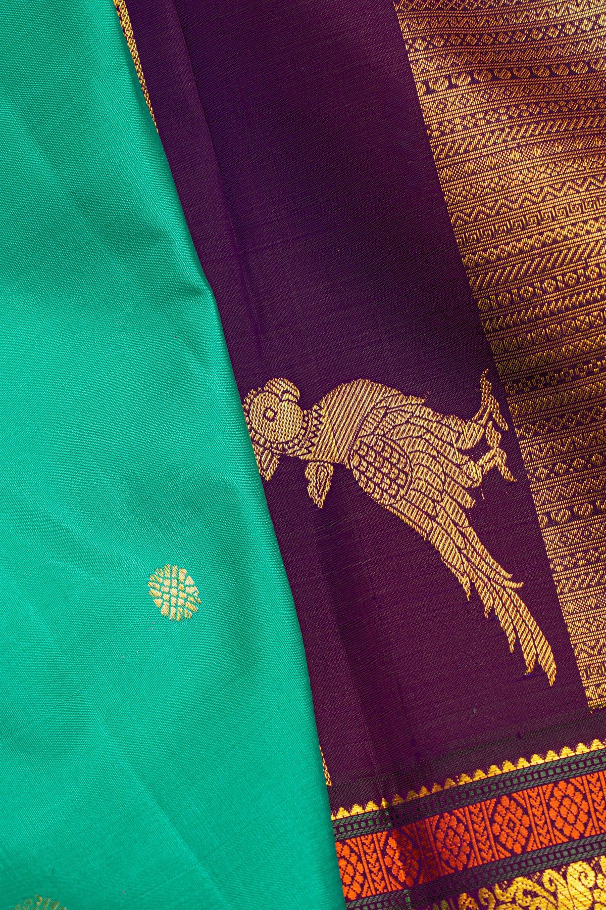 Kancheepuram Silk Sky Blue Saree