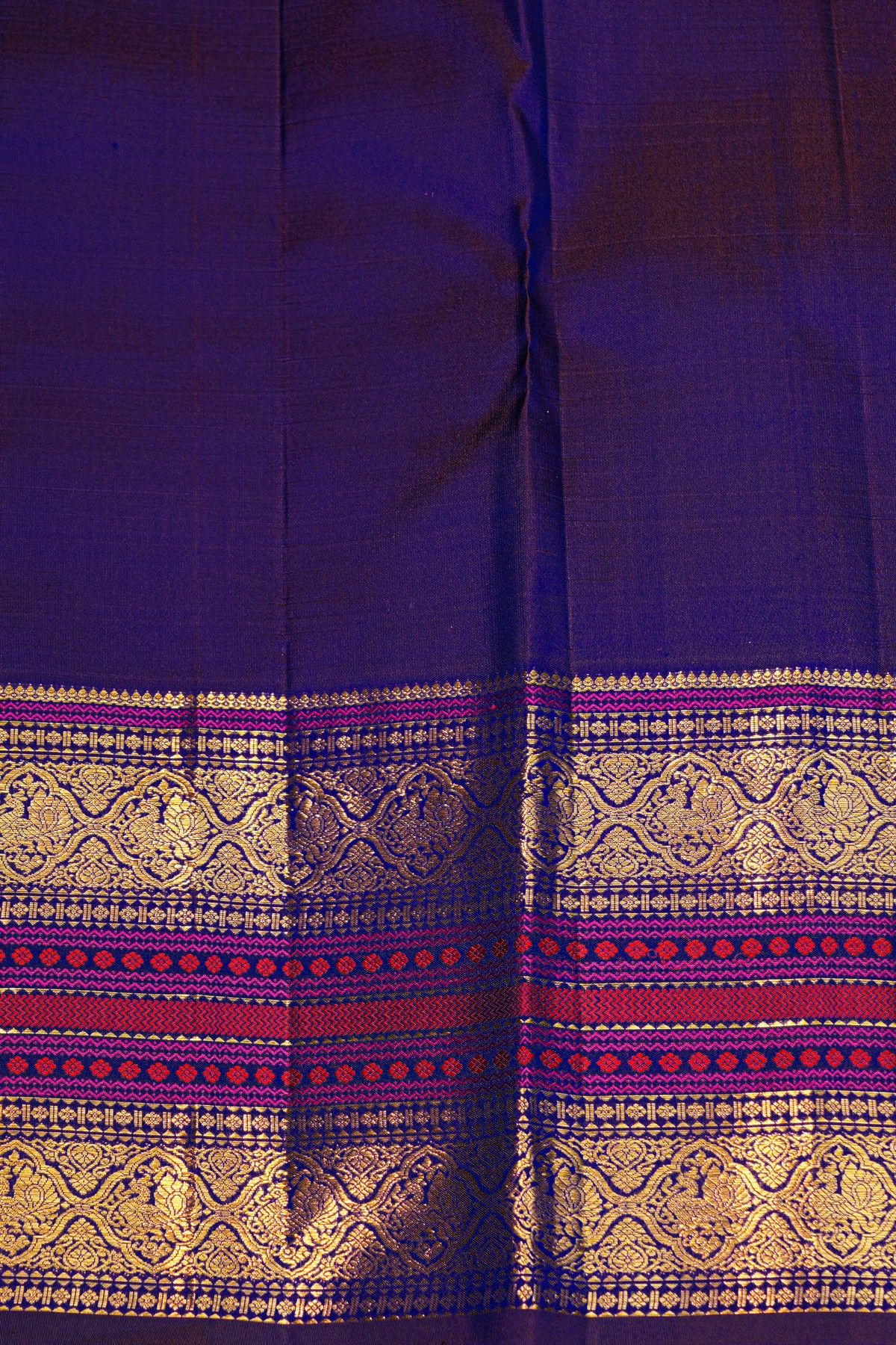 Kancheepuram Silk Navy Blue Saree