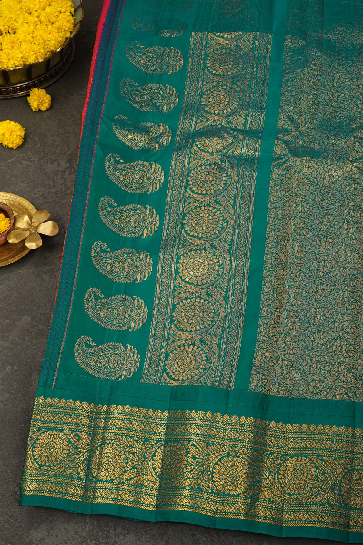 Gadwal Silk Pink Saree