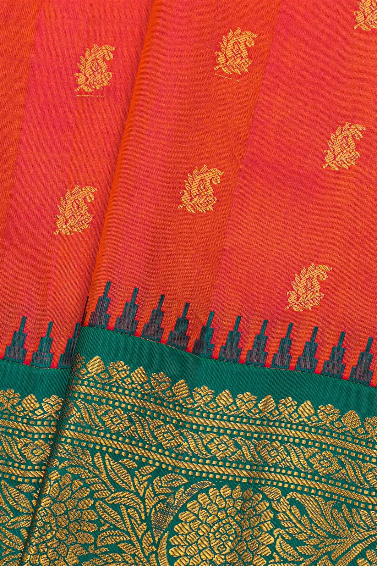 Gadwal Silk Pink Saree