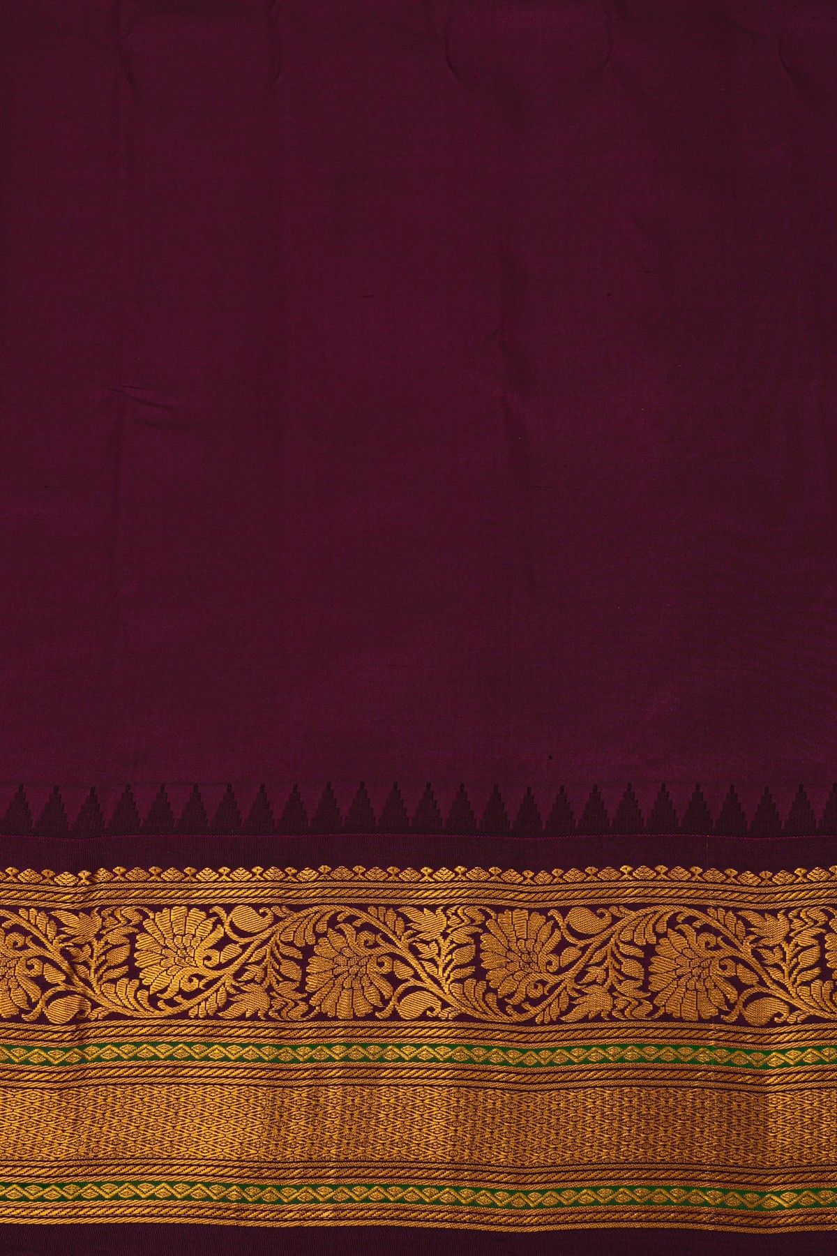 Gadwal Silk Green Saree