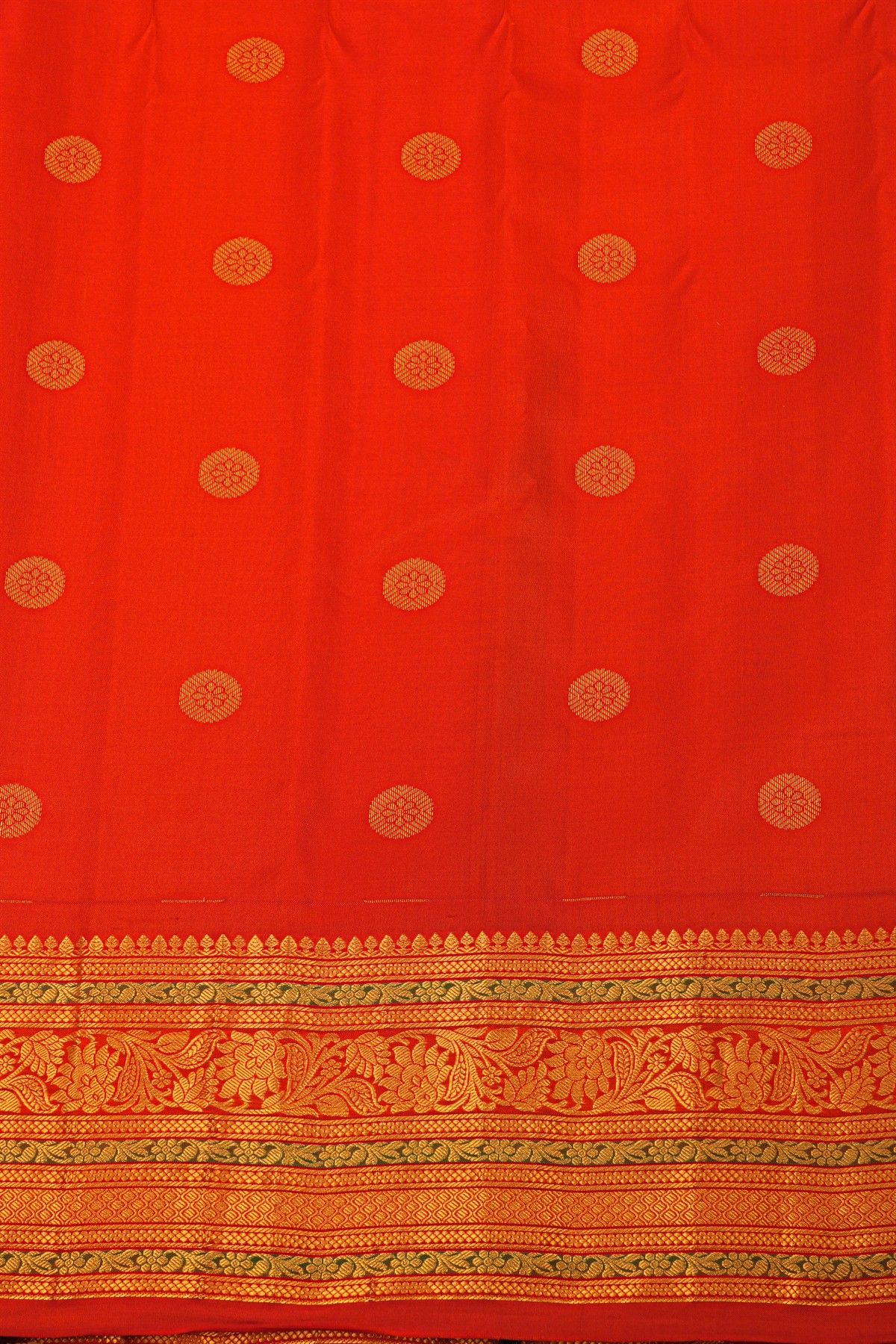 Gadwal Silk Red Saree
