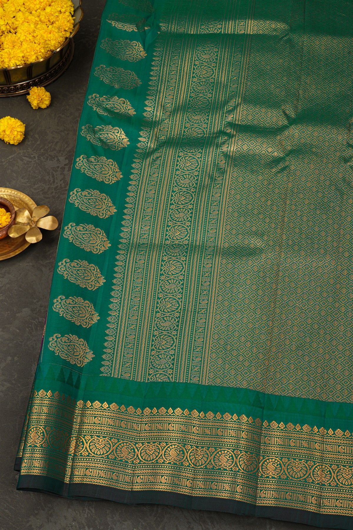 Gadwal Silk Purple Saree